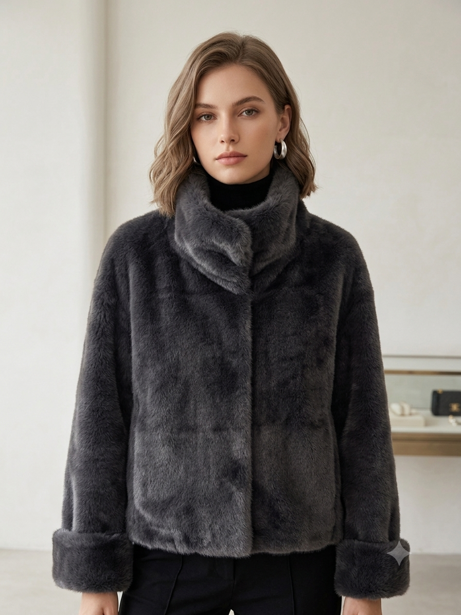 Regular Jacket with Collar