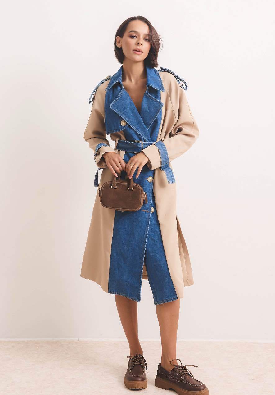 Midi Tailored Coat with Belt