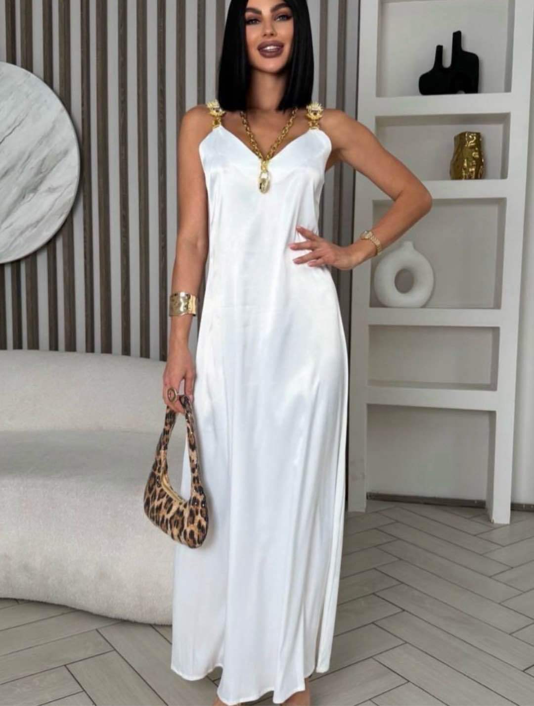 Satin Maxi Slip Dress