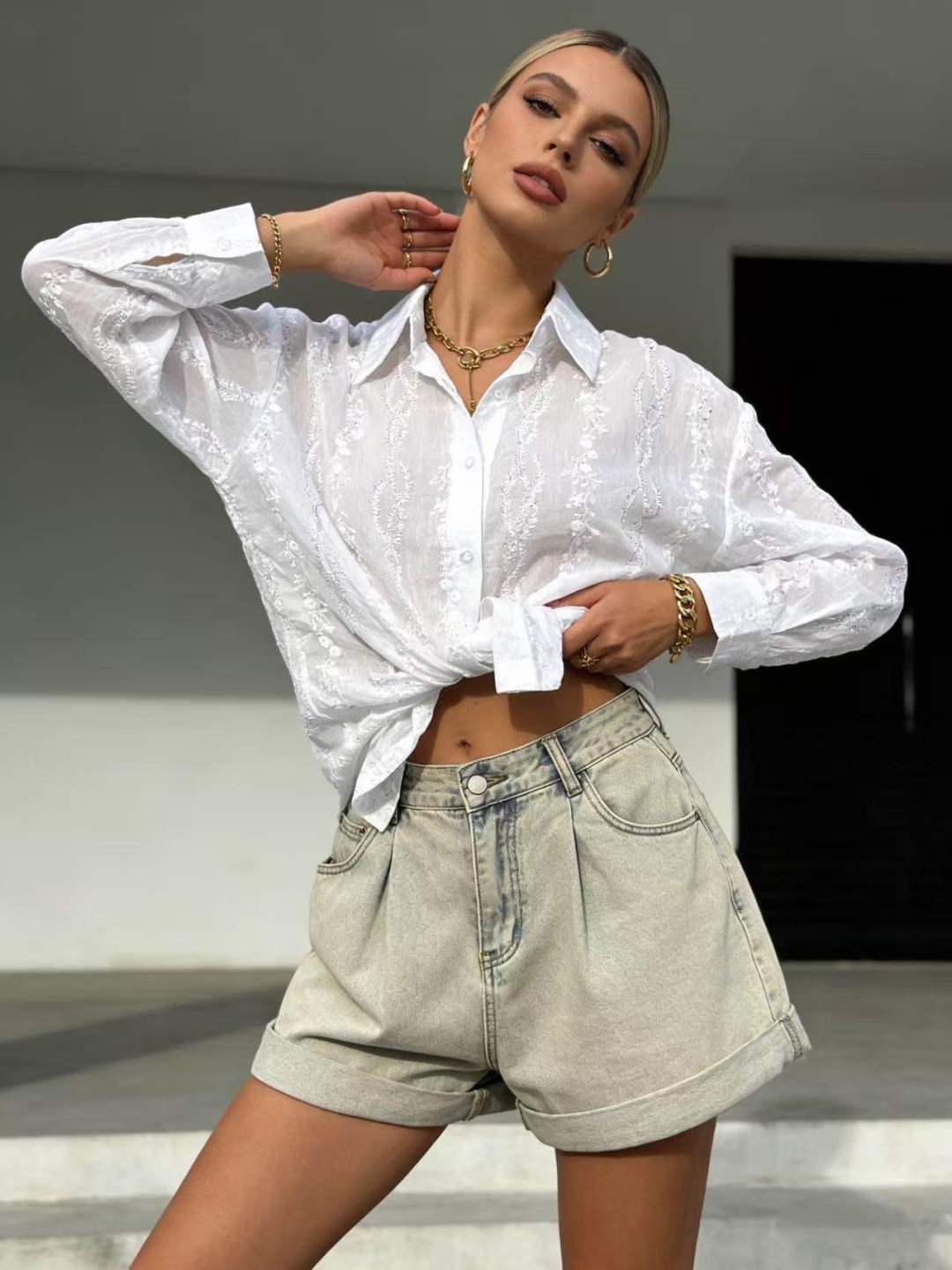 Relaxed Embroidered Shirt