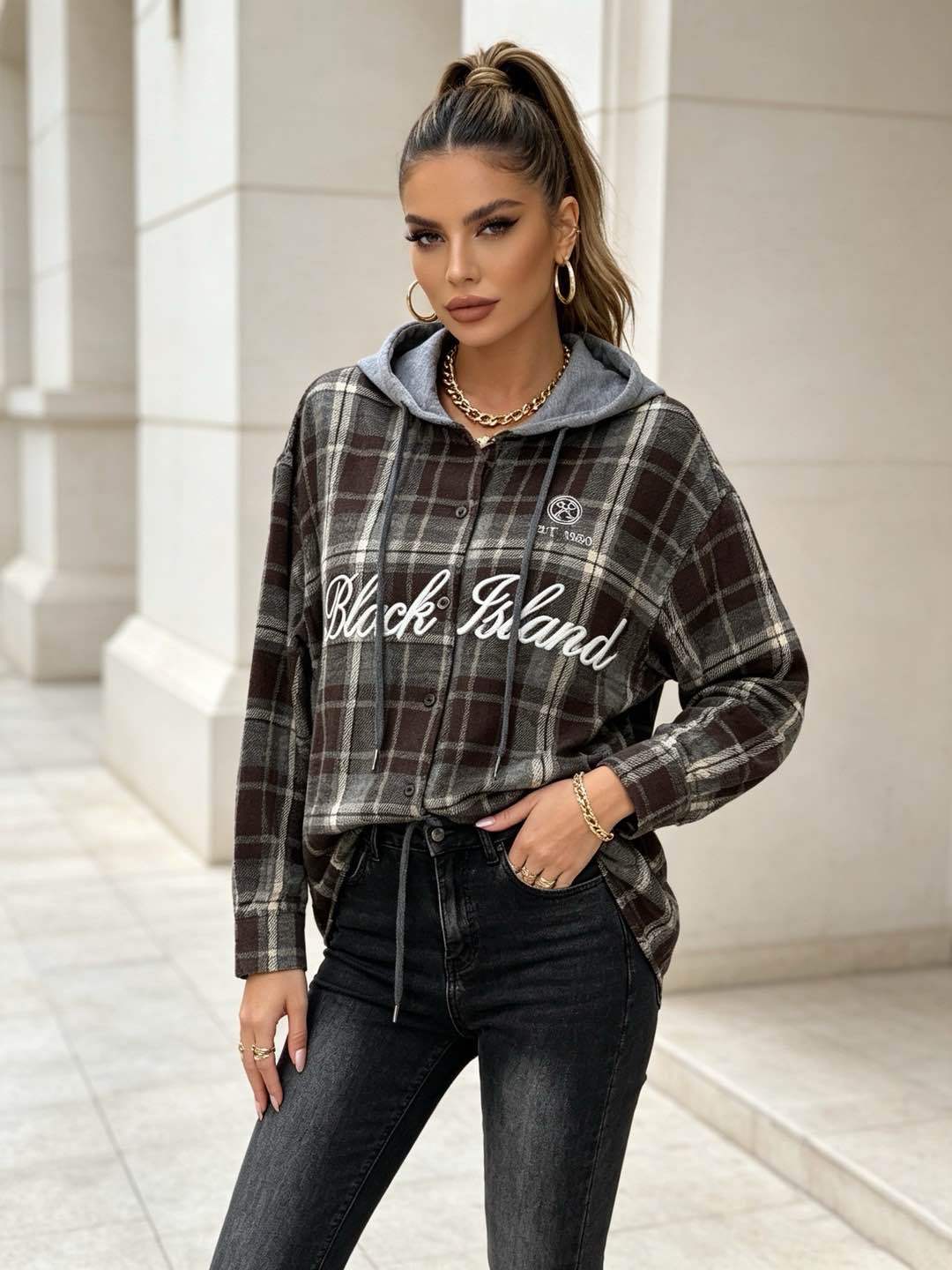 Oversized Hooded Jacket