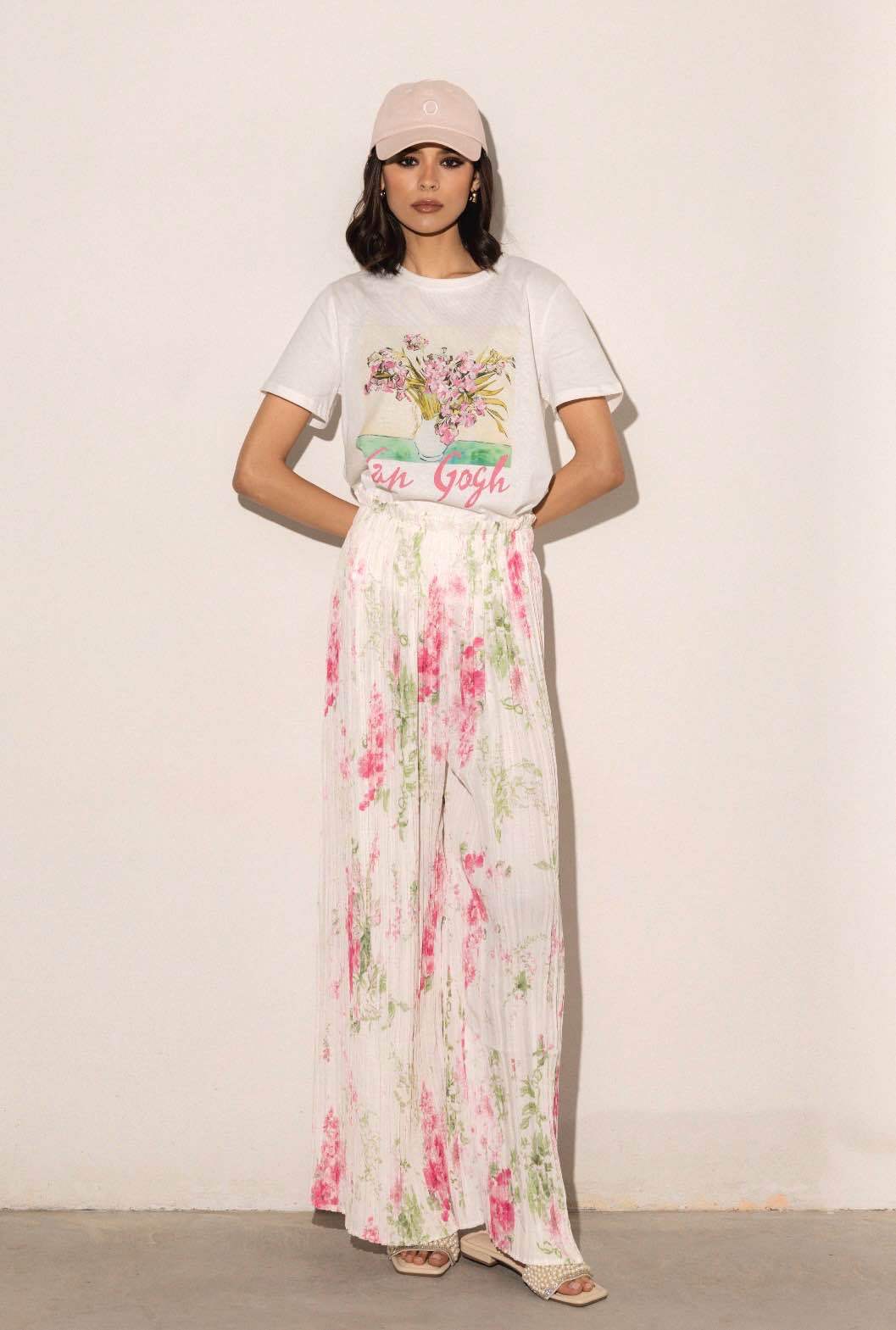 Short Top and Palazzo Set