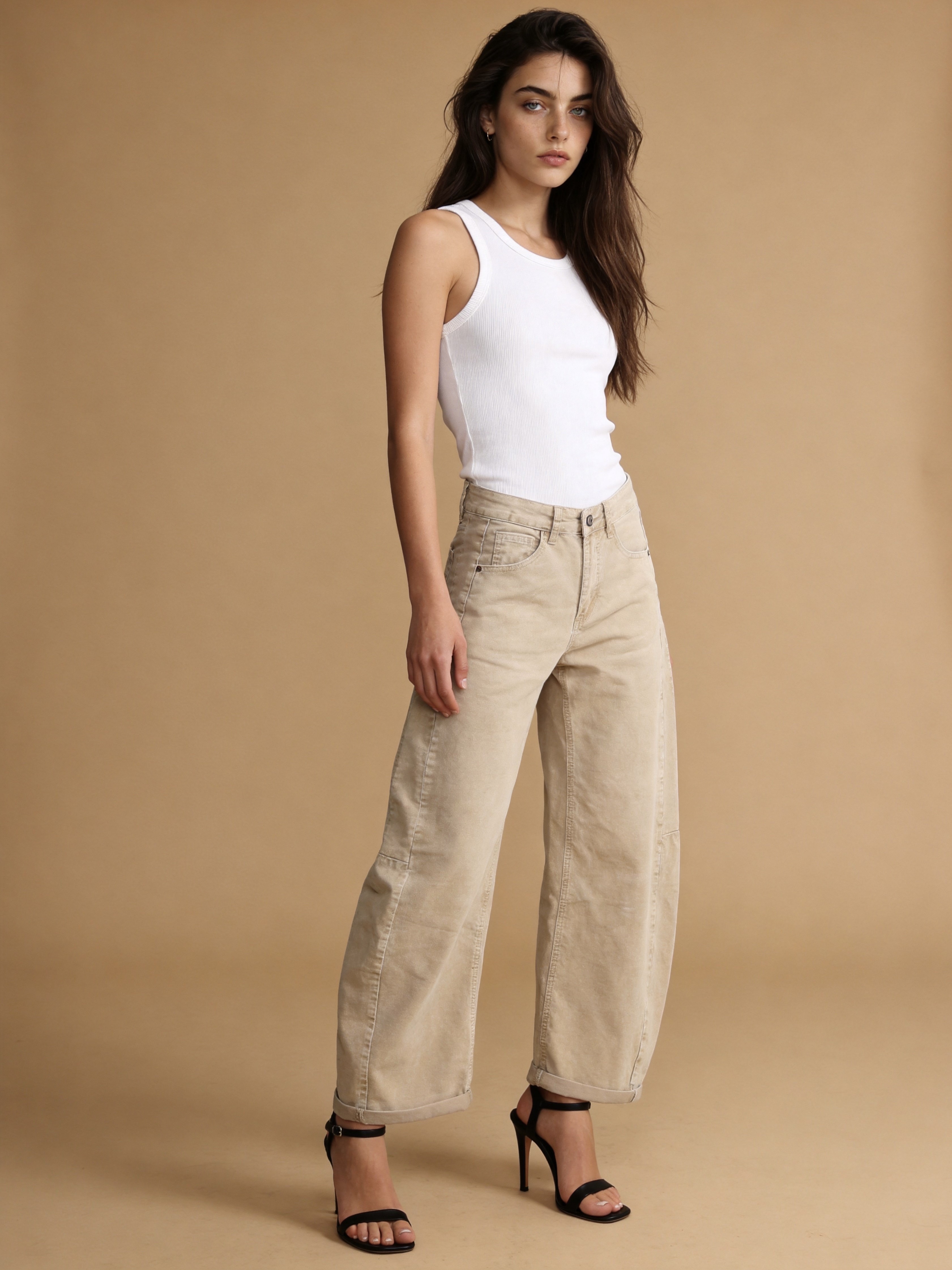 High‑Waist Wide Trousers