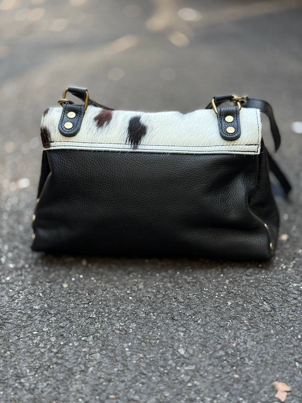 Studded Leather Handbag