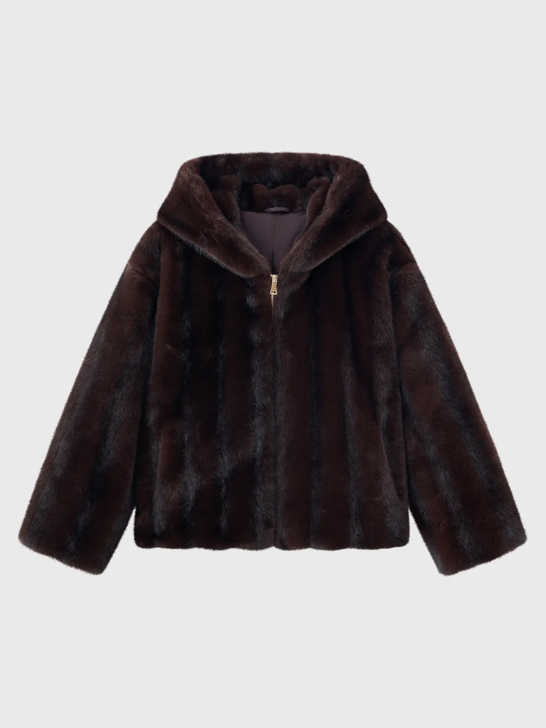 Plush Hooded Coat