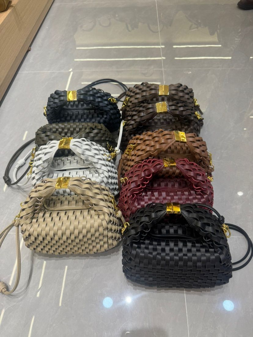 Woven Leather Shoulder Bag