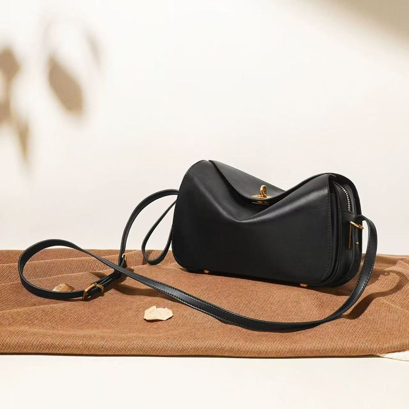 Leather Flap Shoulder Bag