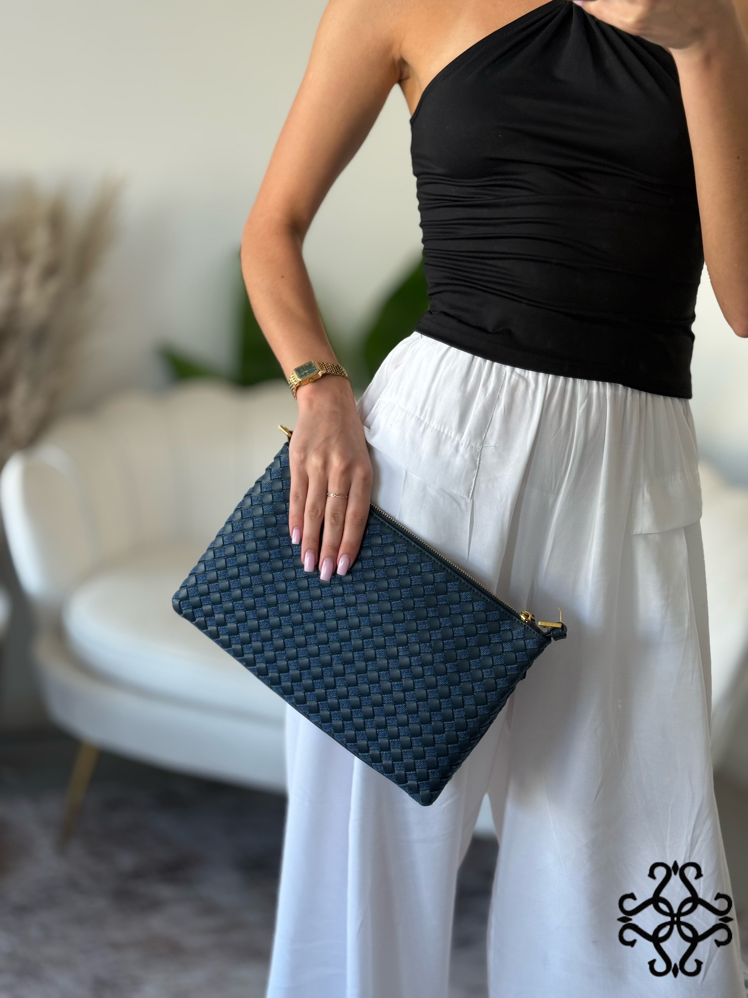 Woven Envelope Clutch