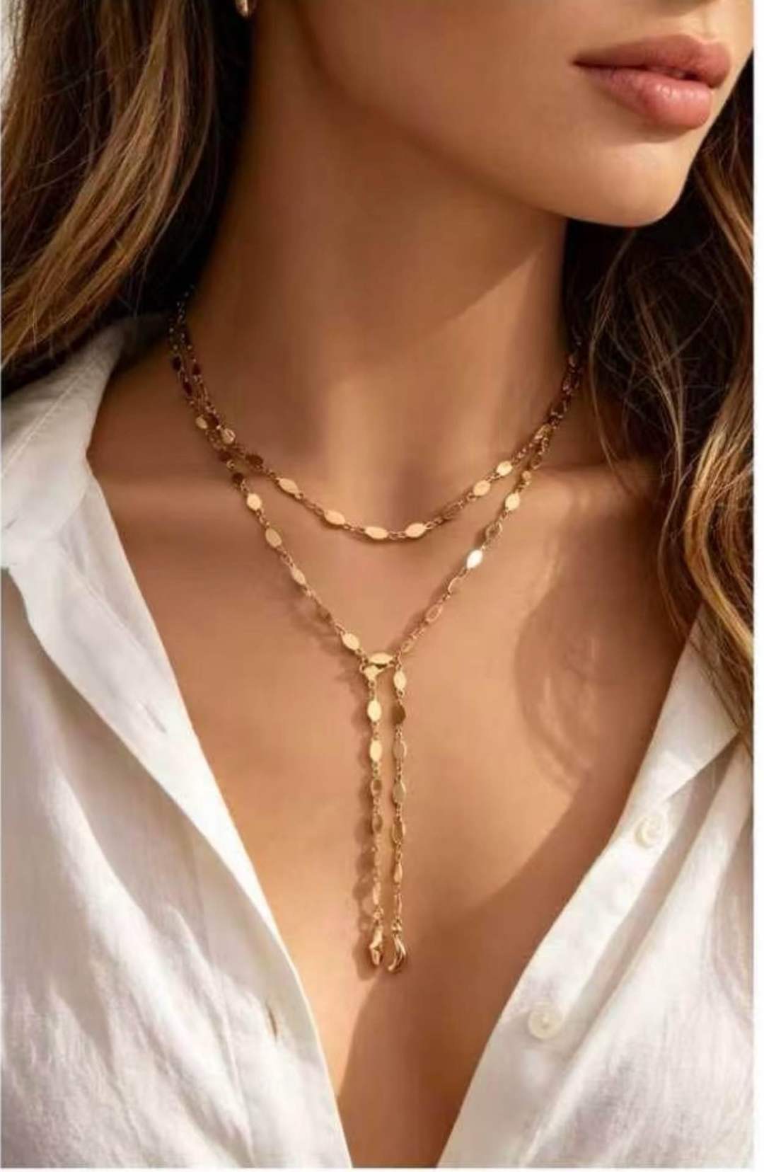 Layered Lariat Necklace