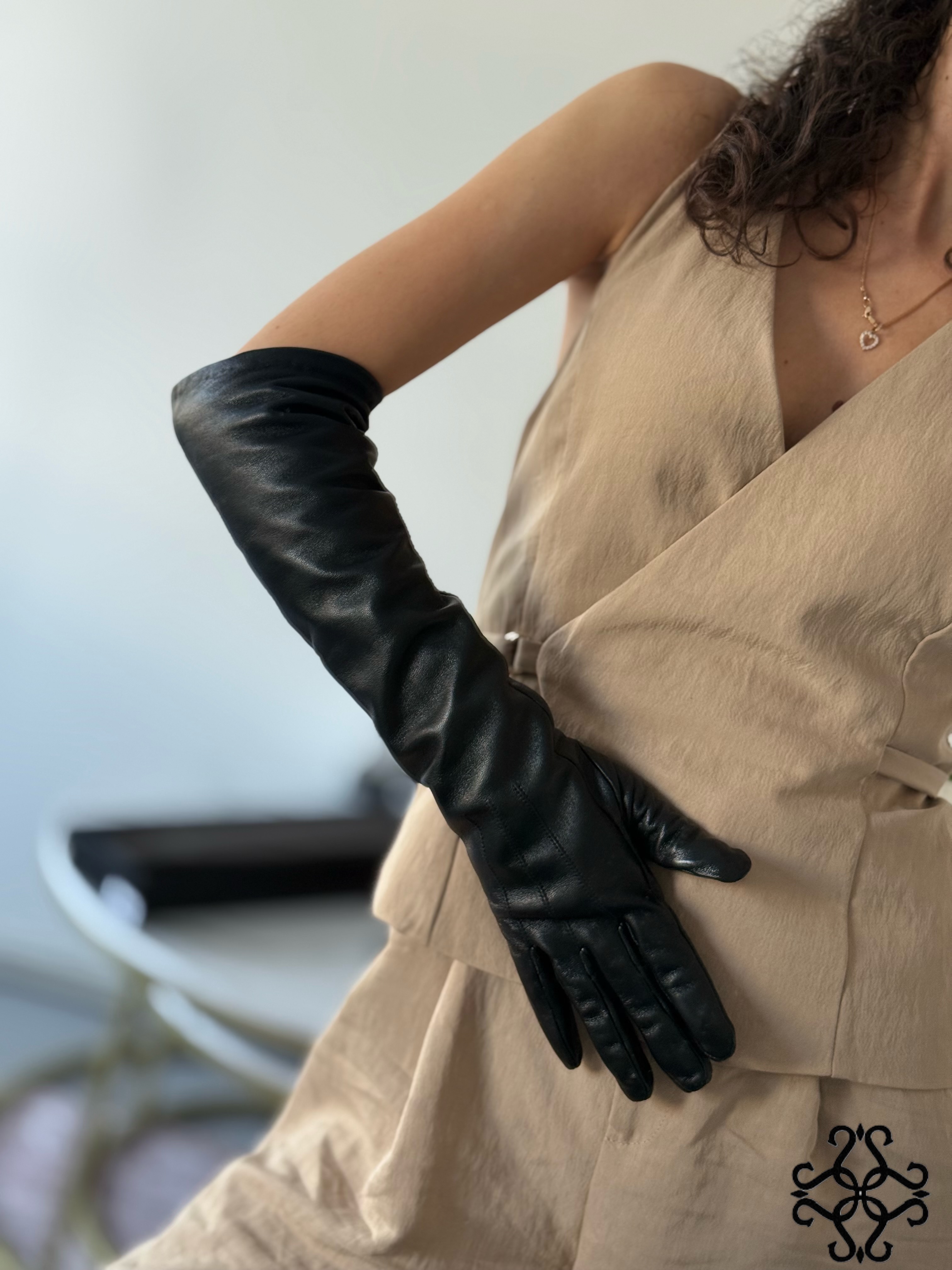 Accessory: Long Leather Gloves
