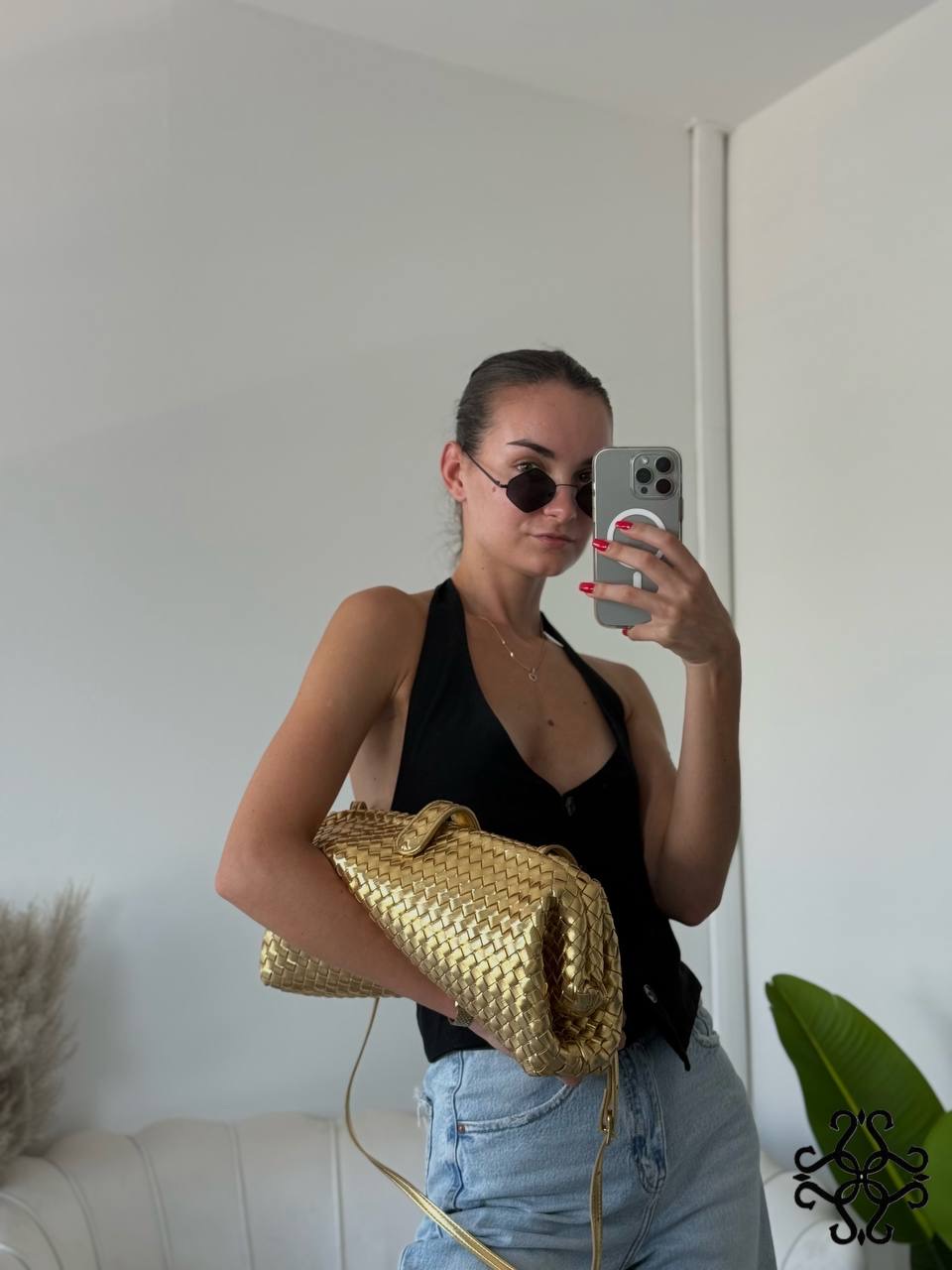 Woven Envelope Clutch