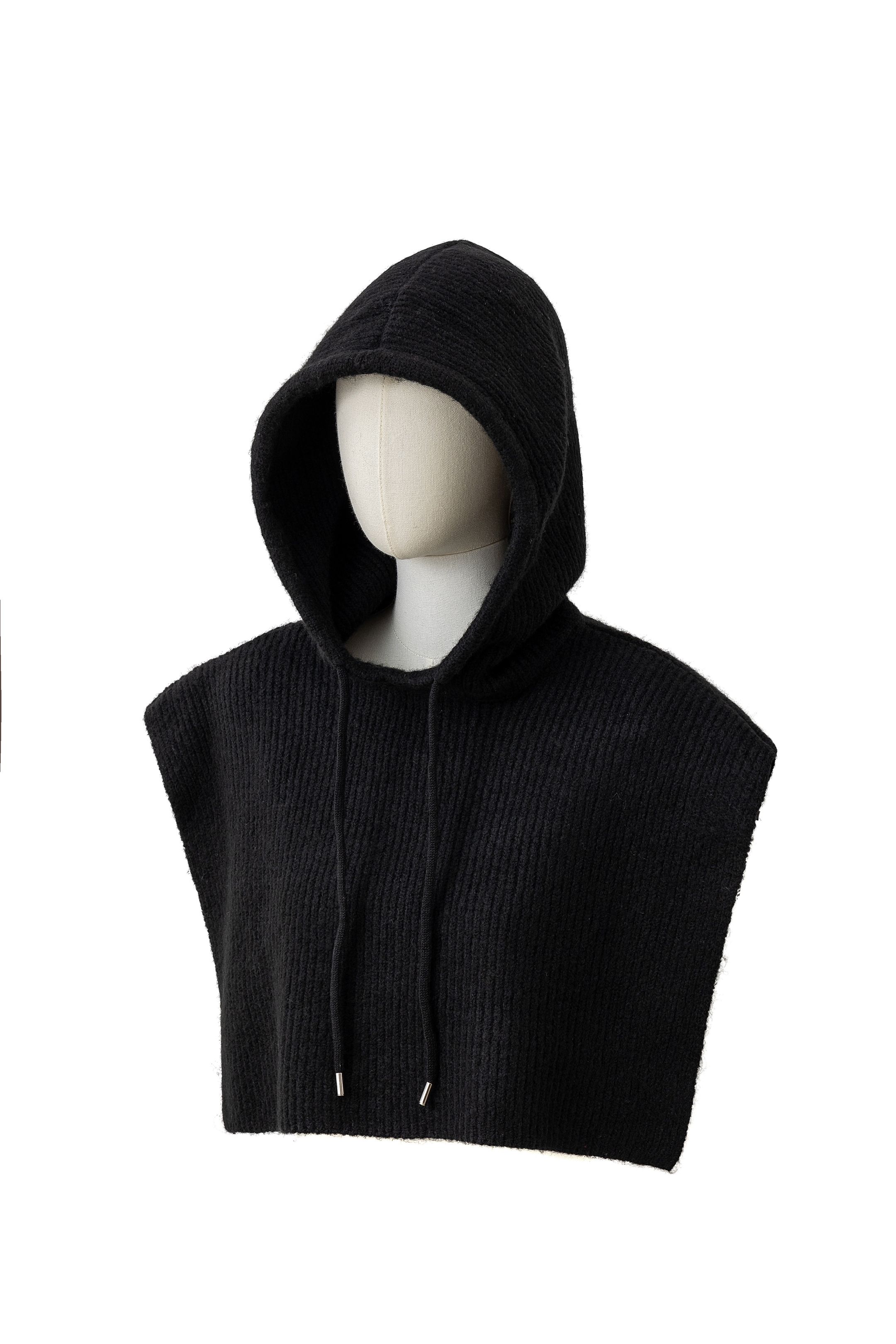 Ribbed Hooded Scarf