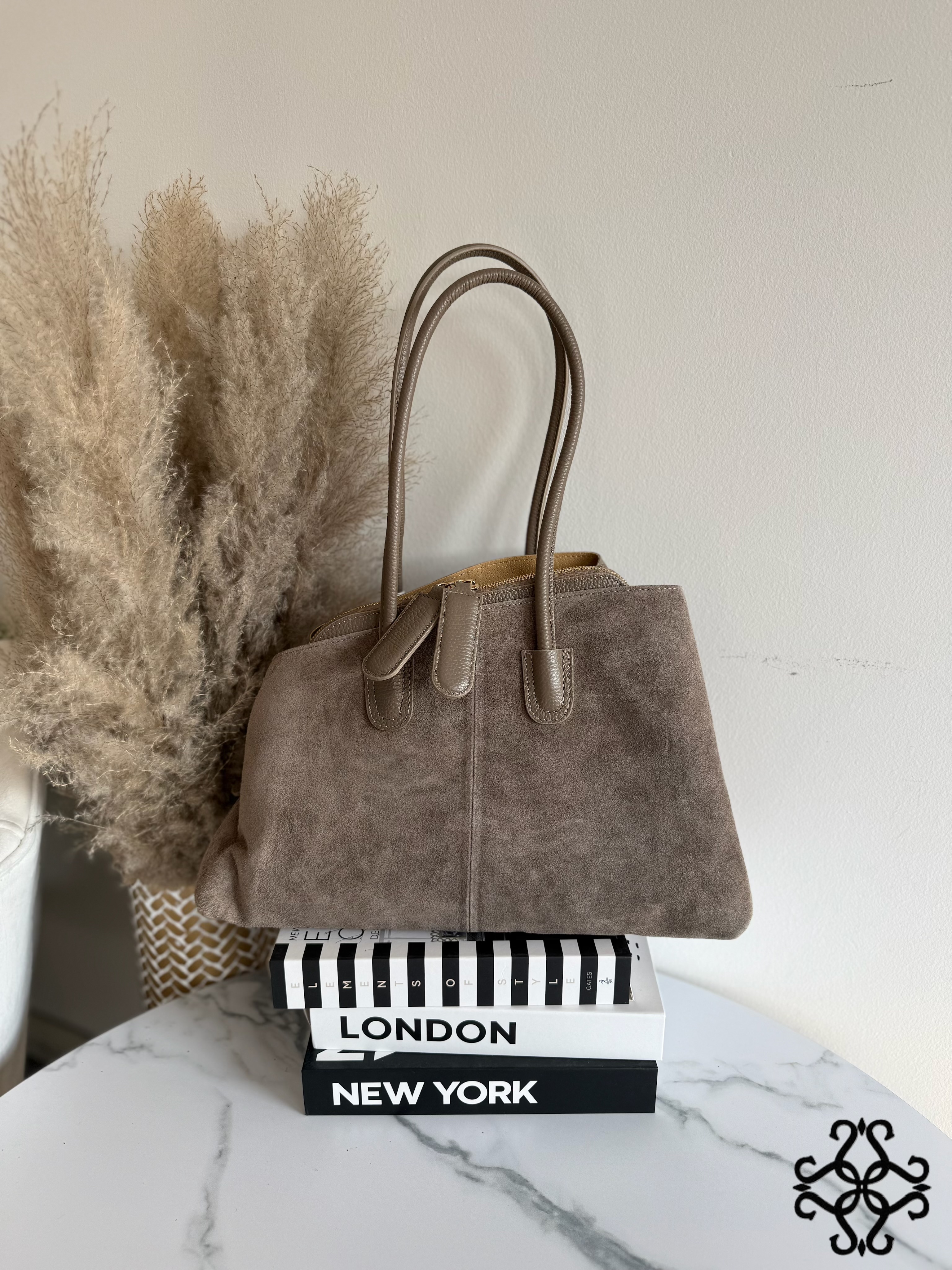Suede Shopper Bag
