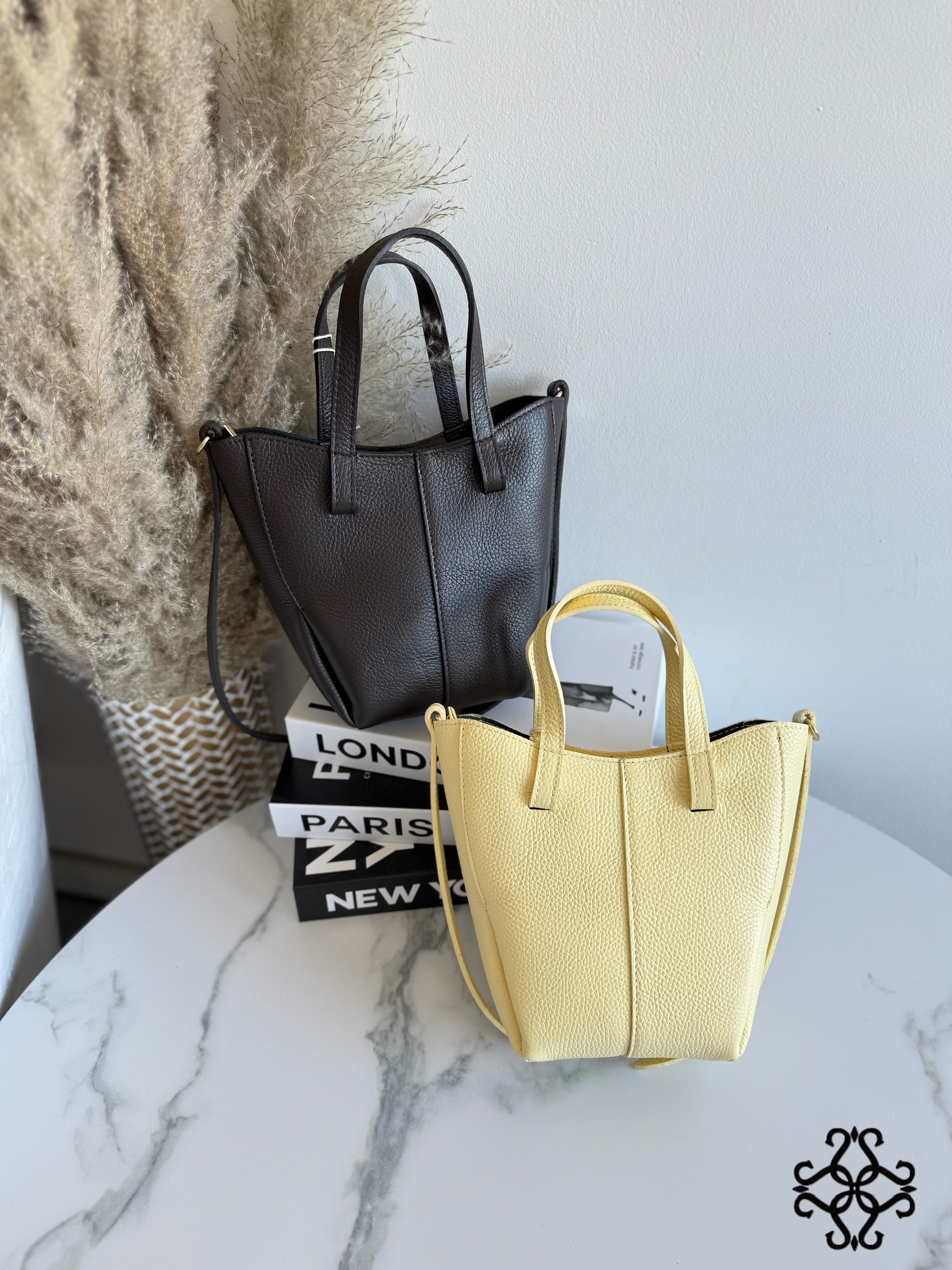 A-Line Leather Shopper