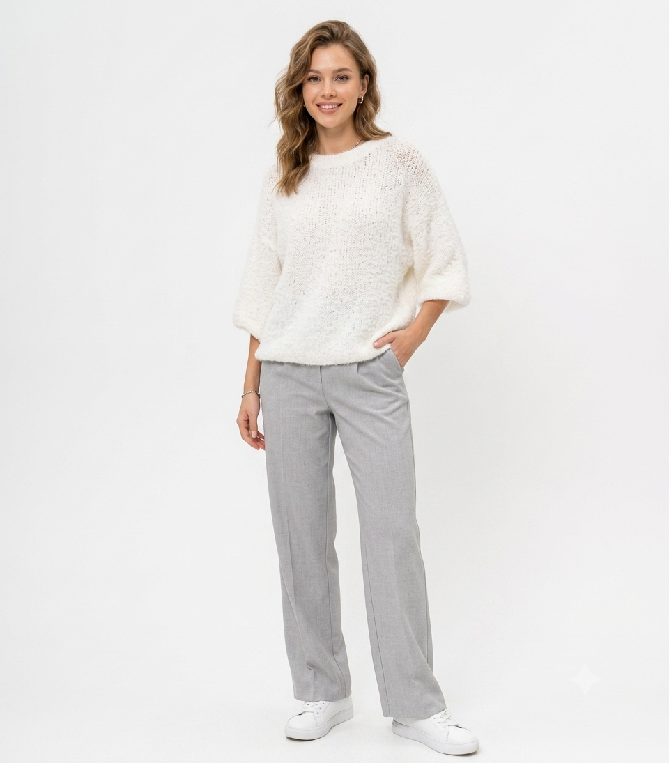 Boxy Cropped Sweater