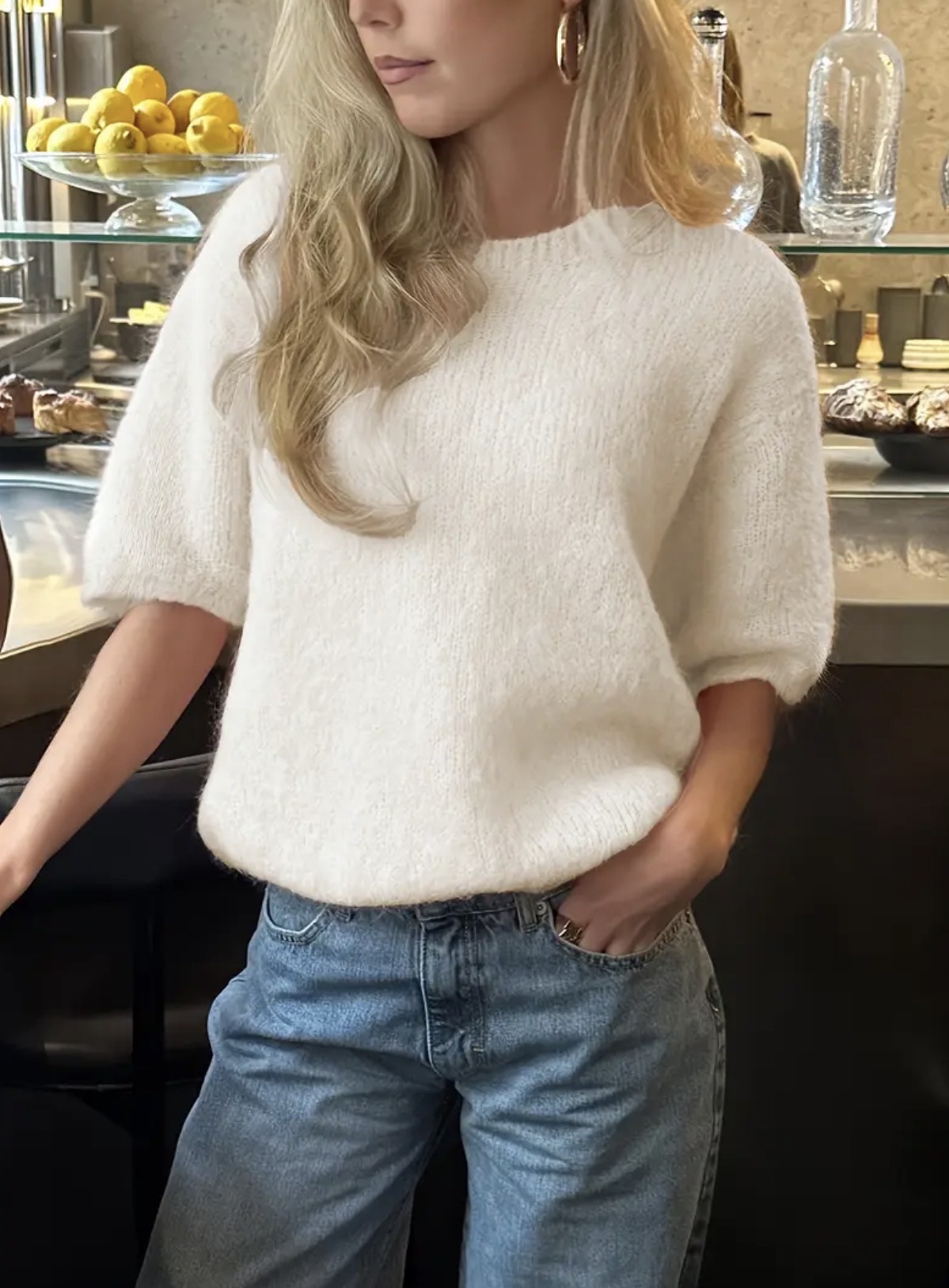 Relaxed Hip-Length Sweater