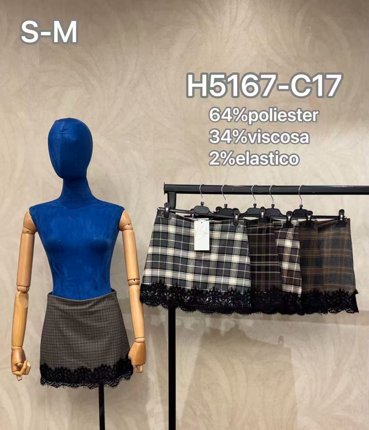 A-line Mini Skirt with Lace