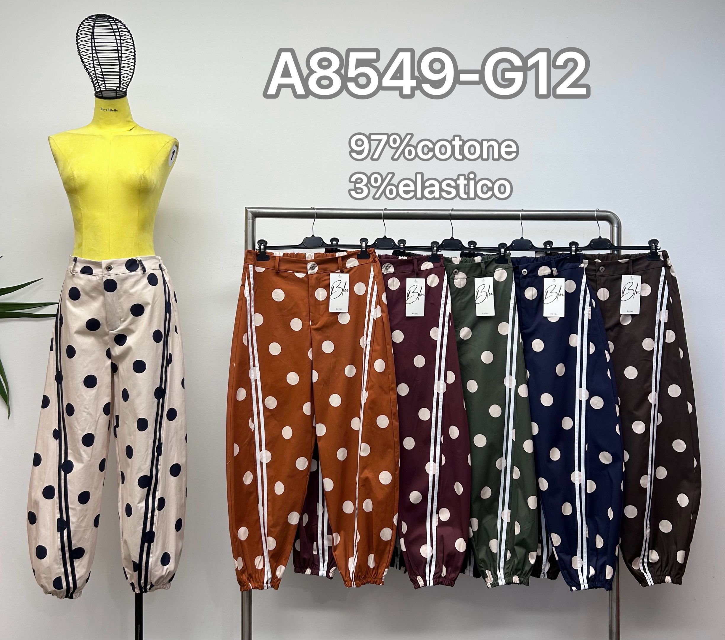 Polka-Dot Jogger Pants