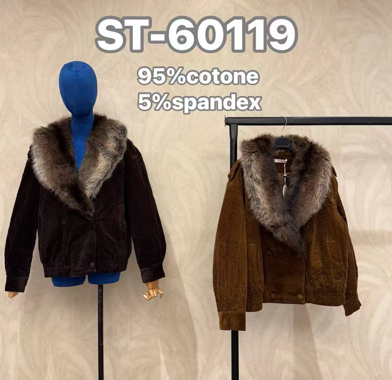 Corduroy Hip-Length Jacket