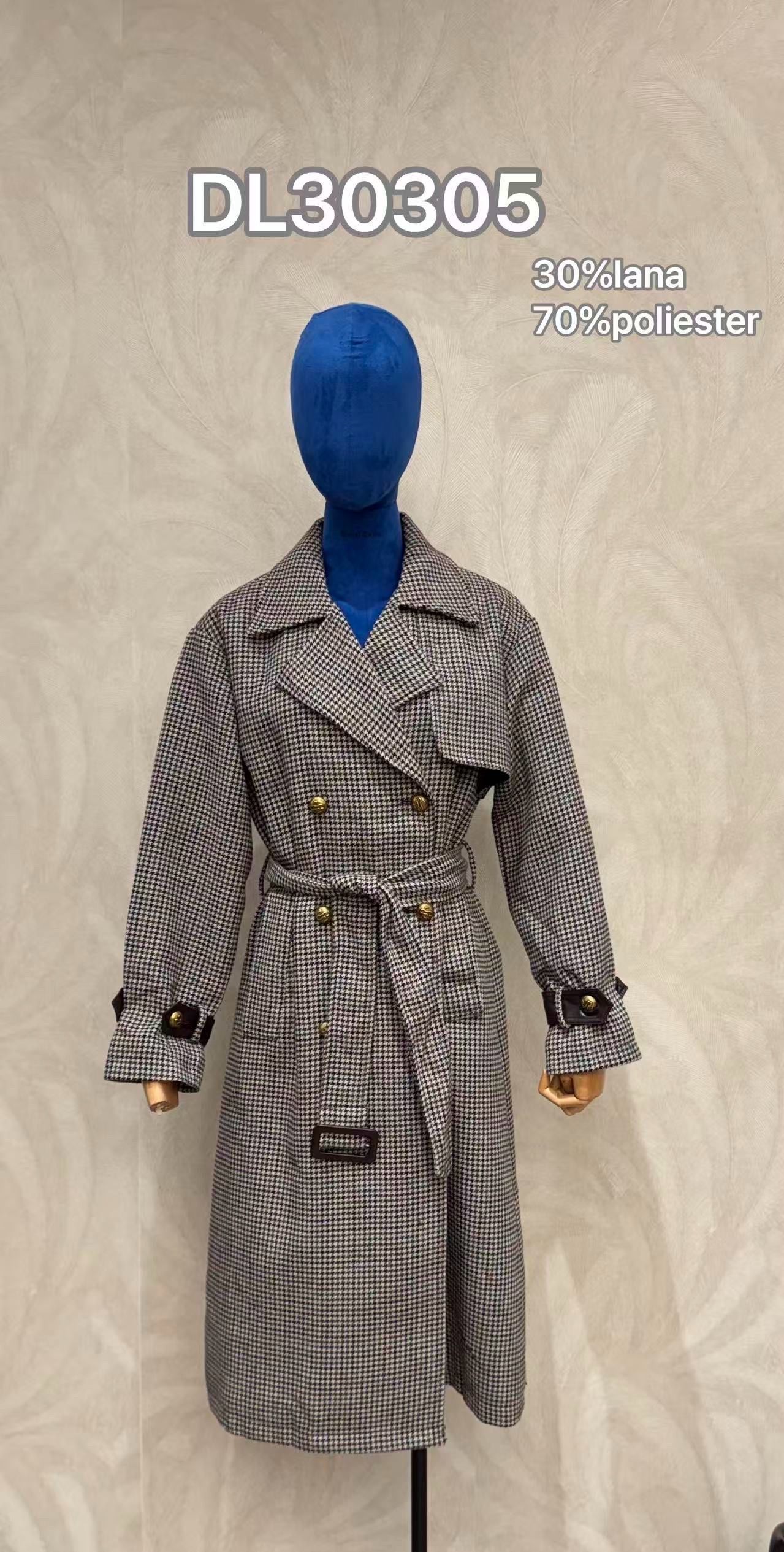 Tailored Midi Coat with Belt