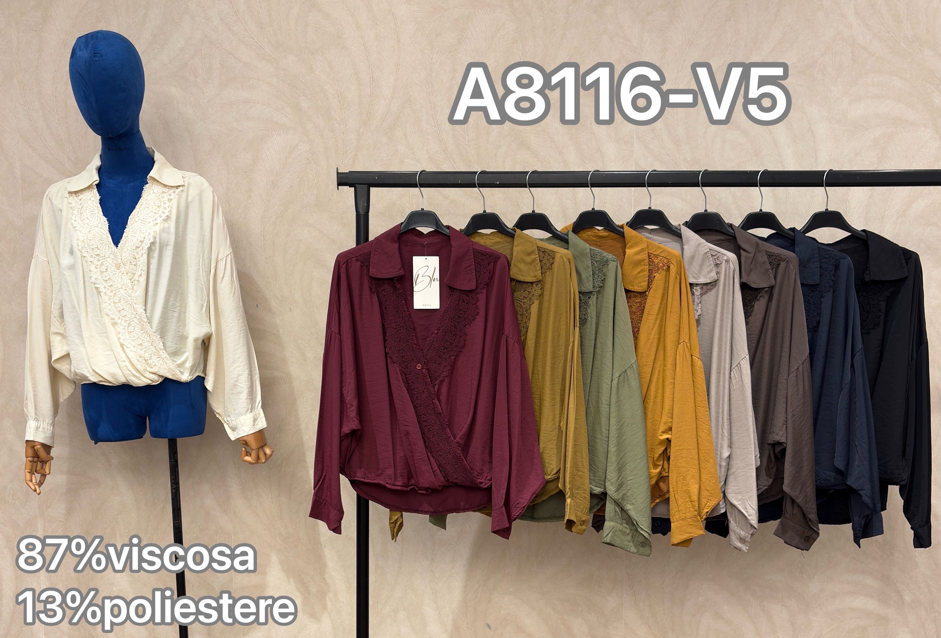 Relaxed Wrap-Front Blouse