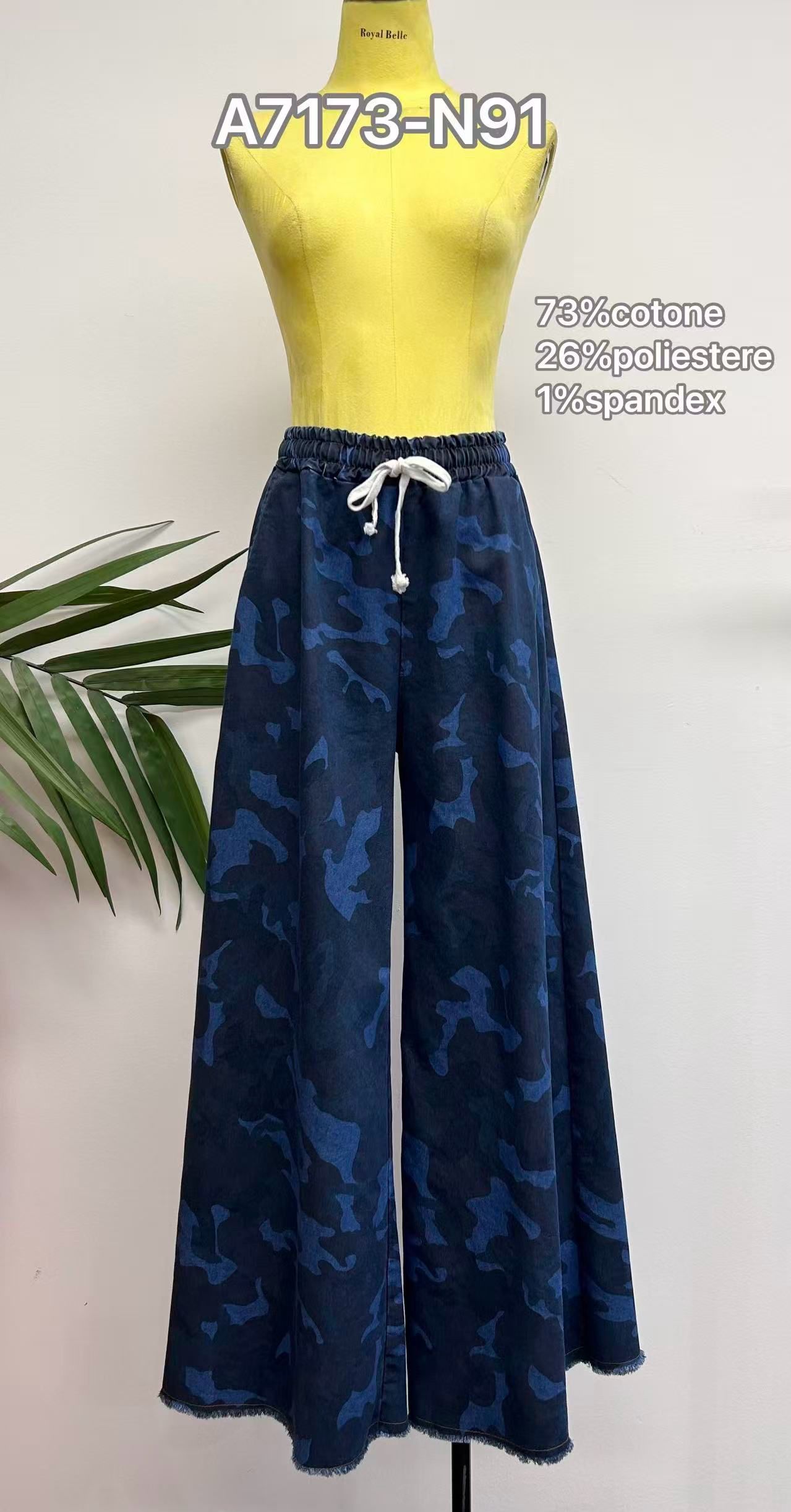 Wide-Leg Cargo Trousers