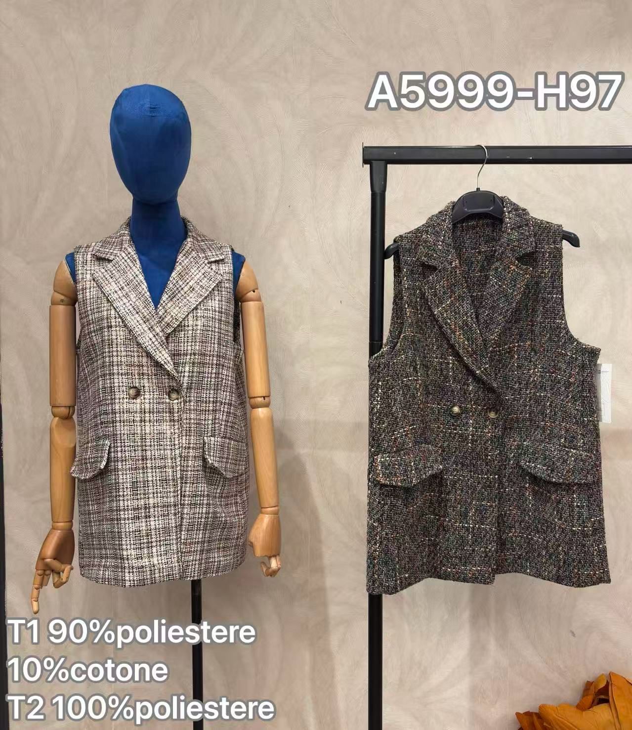 Extended Tweed Waistcoat