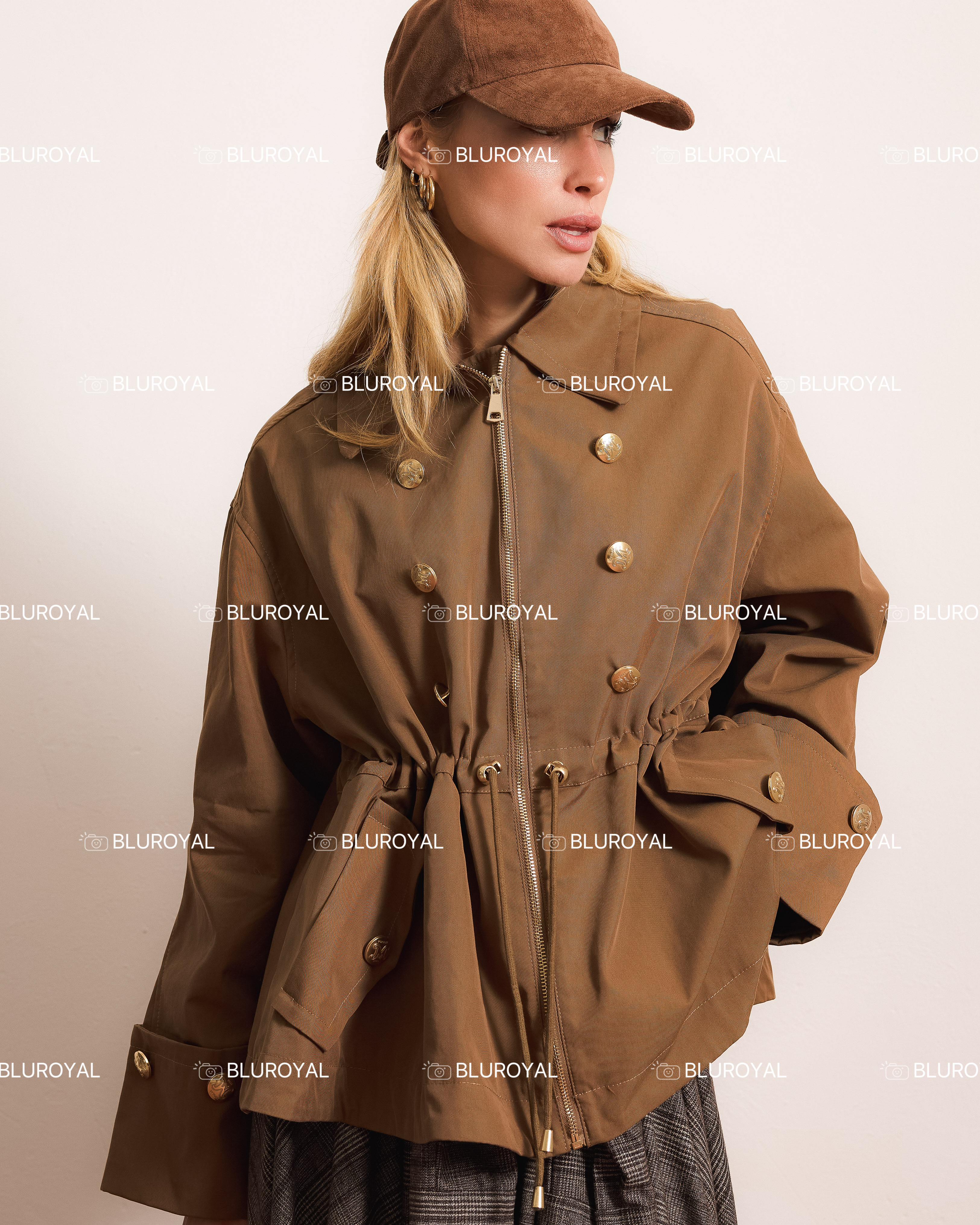 Drawstring-Waist Jacket