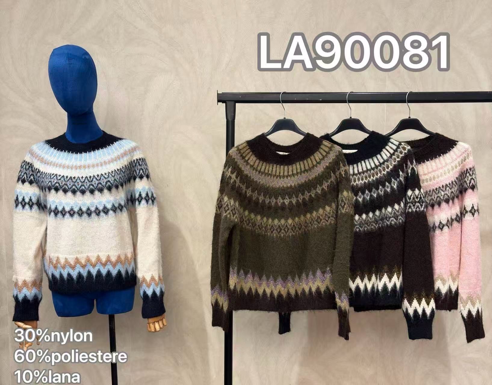 Jacquard-Pattern Sweater
