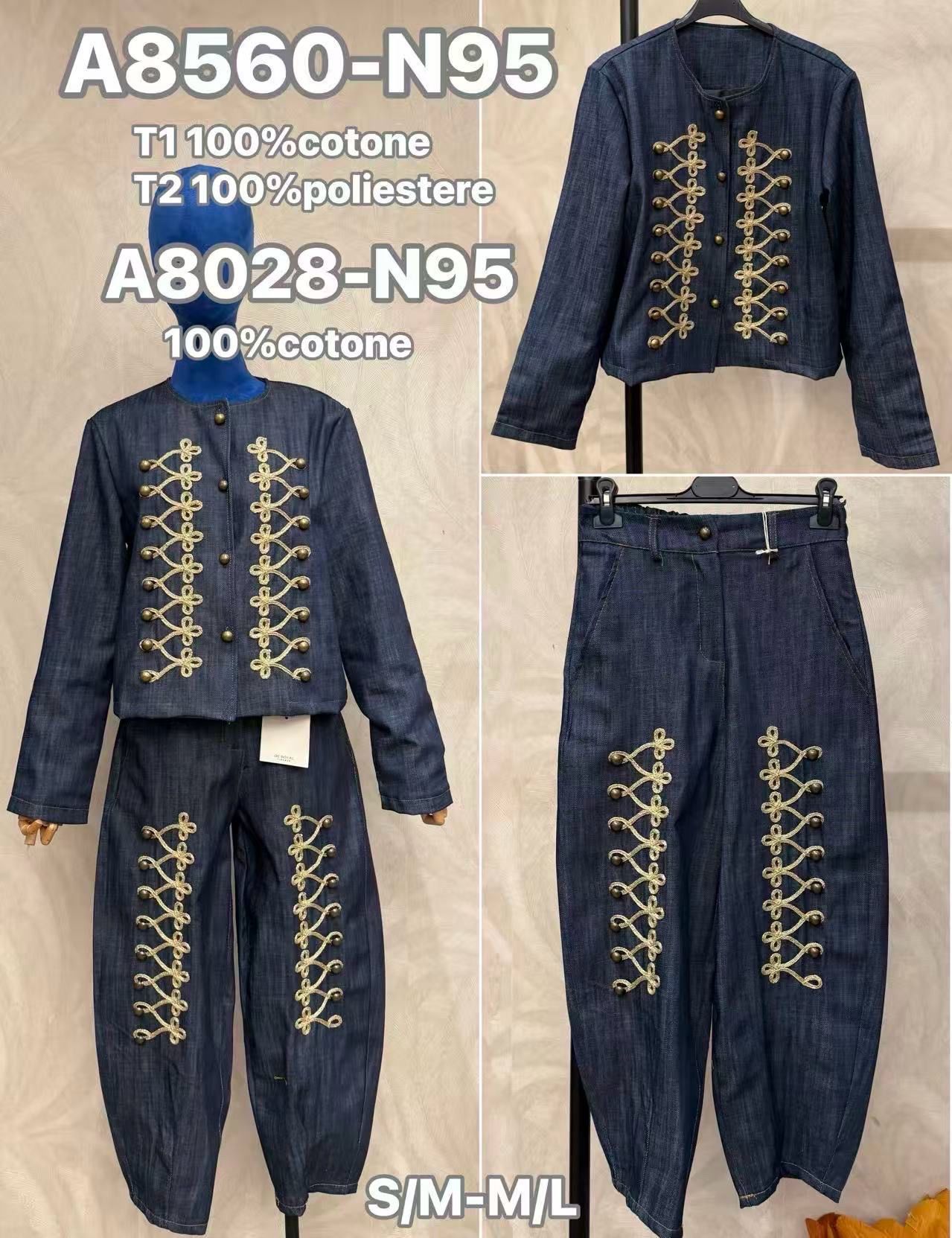 Denim Jacket with Embroidery