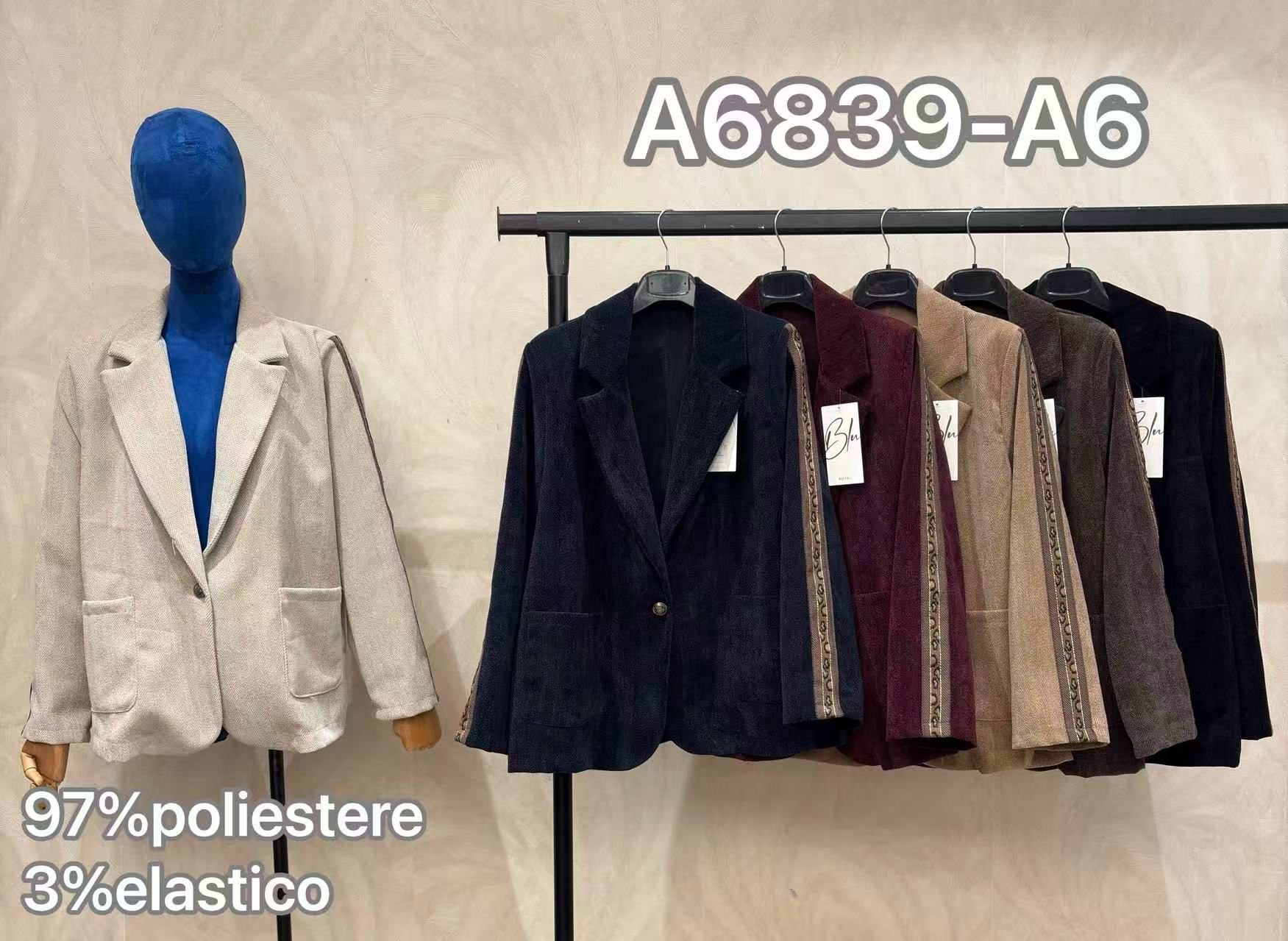 Single-Breasted Blazer with Lapels