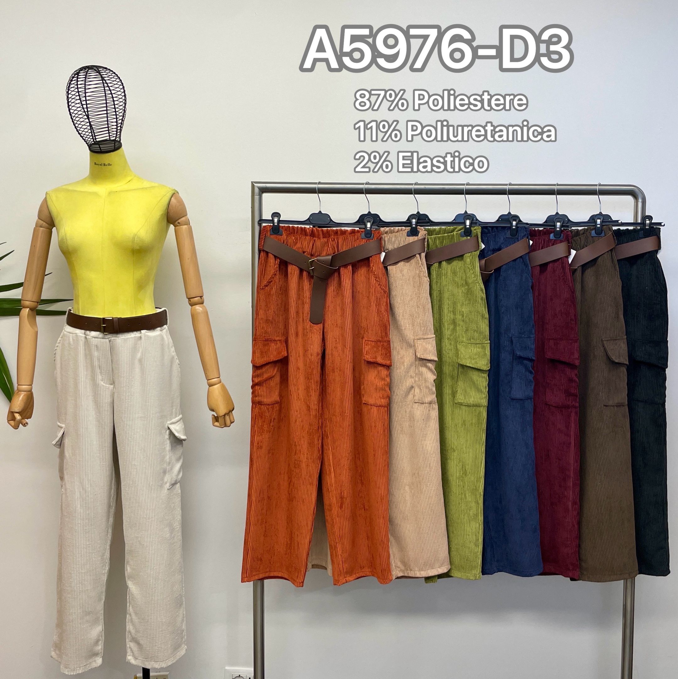 Corduroy Cargo Trousers