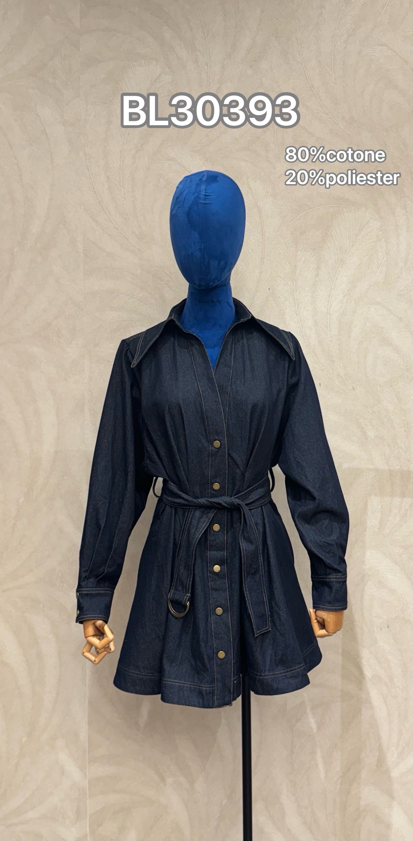 Shirt Mini Dress with Belt