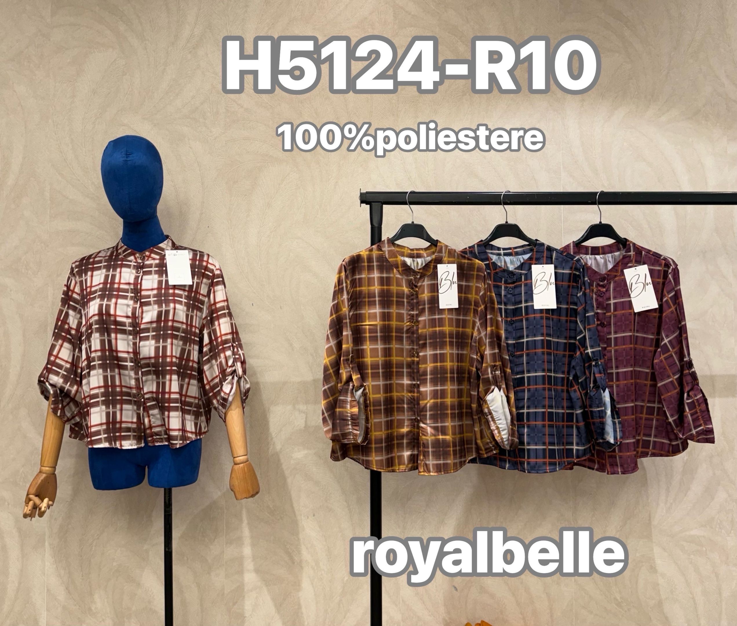 Shirt-Style Cover-Up with Stand Collar