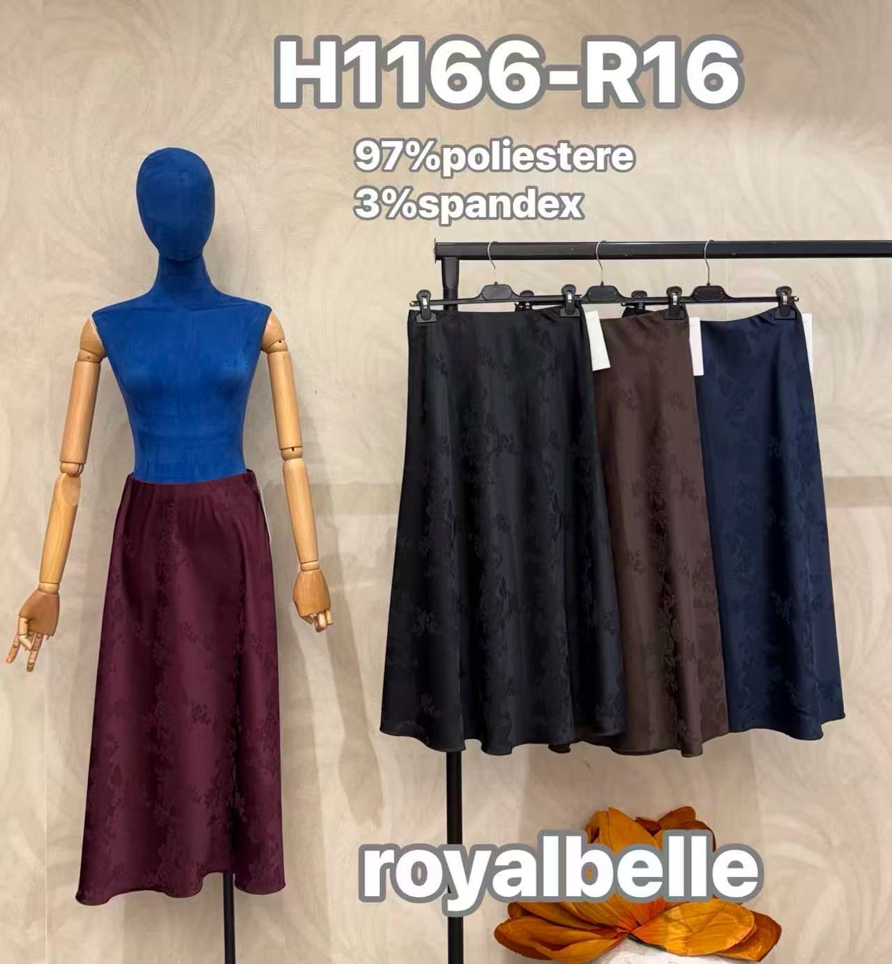 A-line Satin Midi Skirt