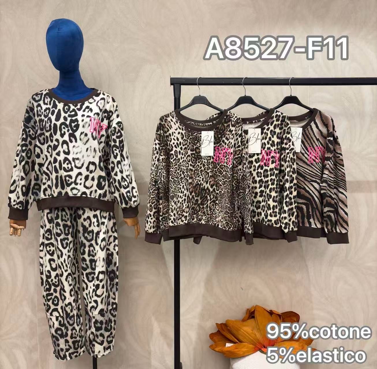 Regular Fit Leopard-Print Sweatshirt