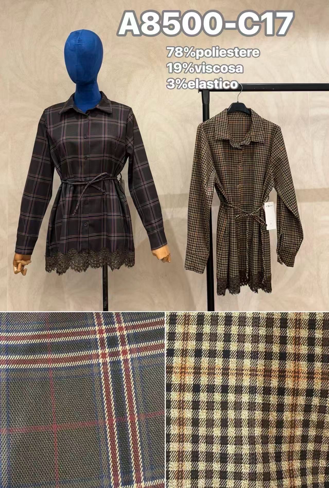 Extended Shirt-Style Coat with Collar