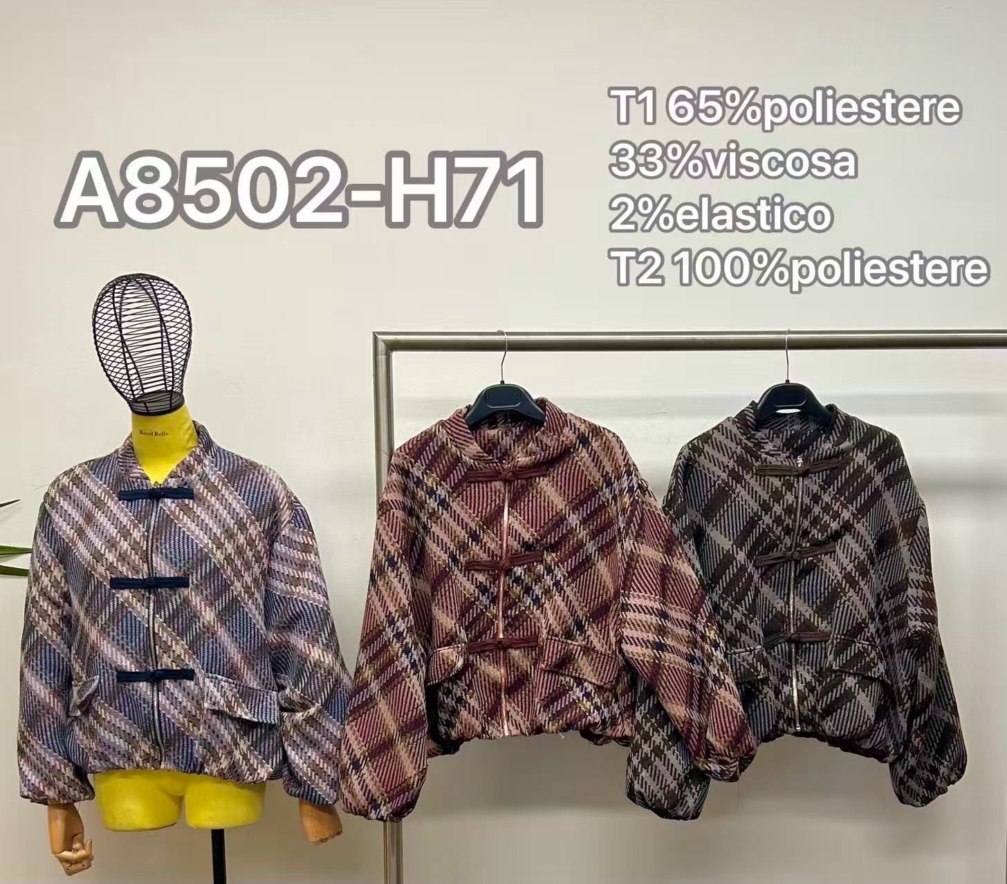 Oversize Jacket with Stand Collar