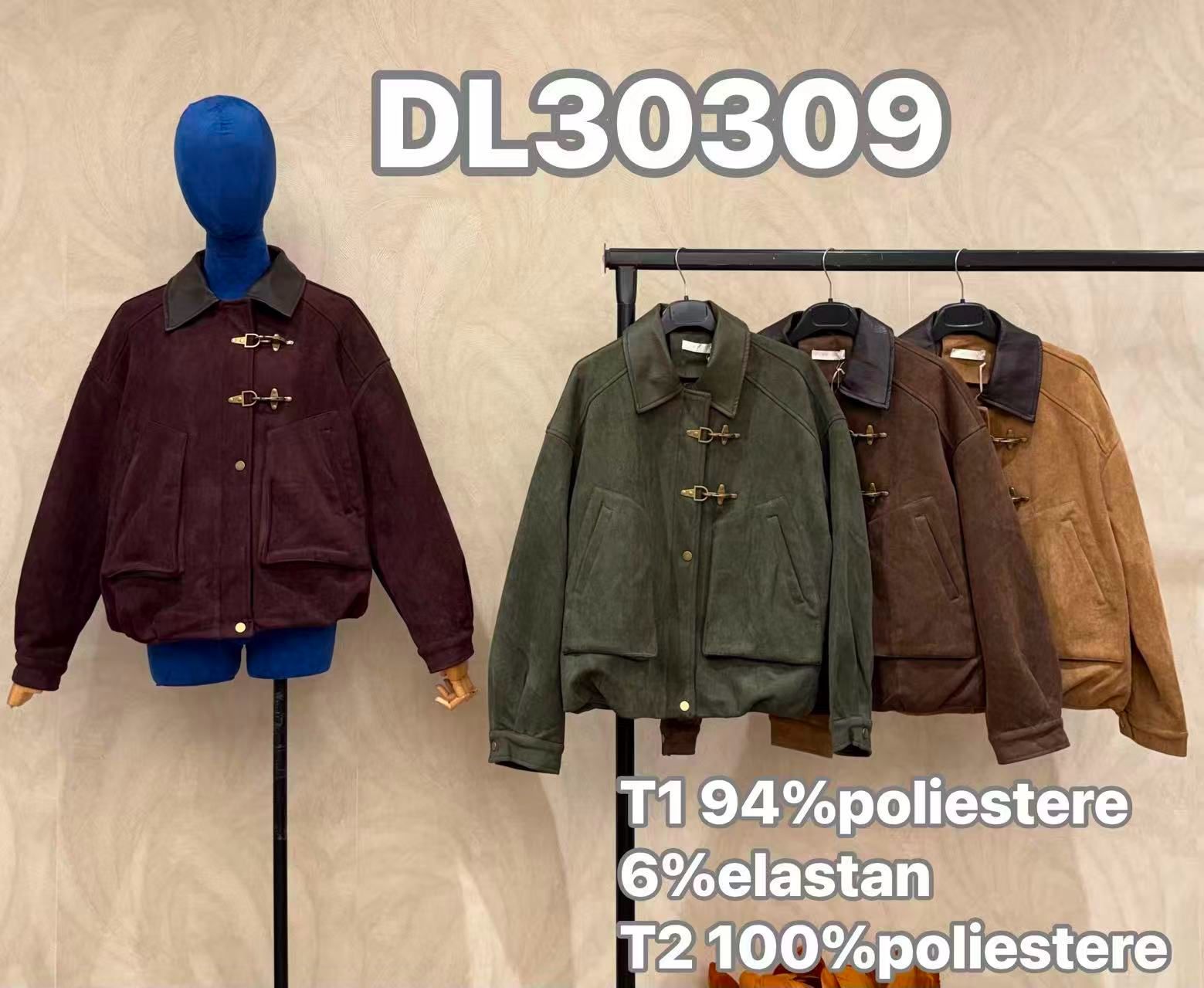 Bomber Jacket with Shirt Collar
