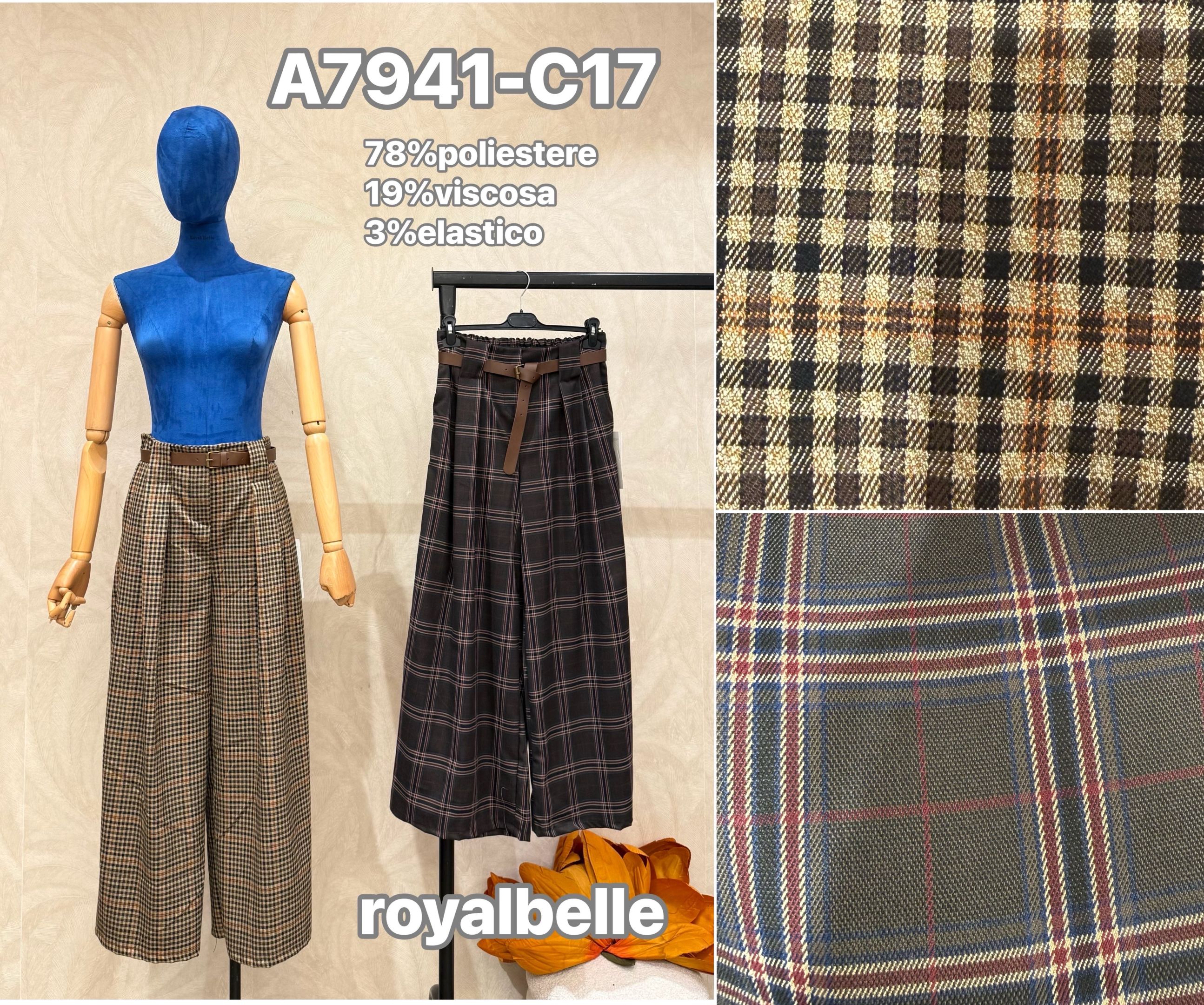 Wide‑Leg Trousers with Belt