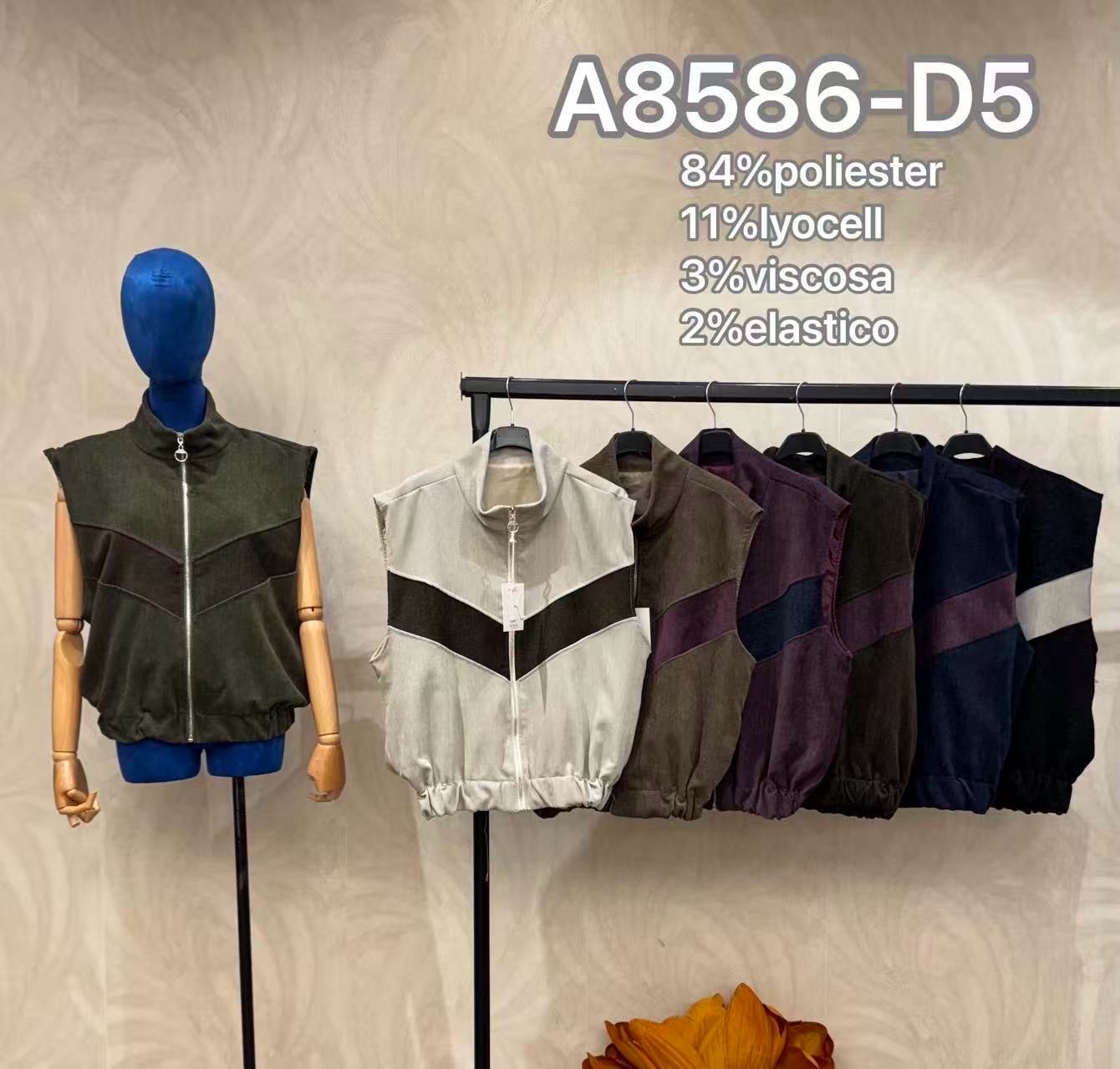 Regular Vest with Mock Neck
