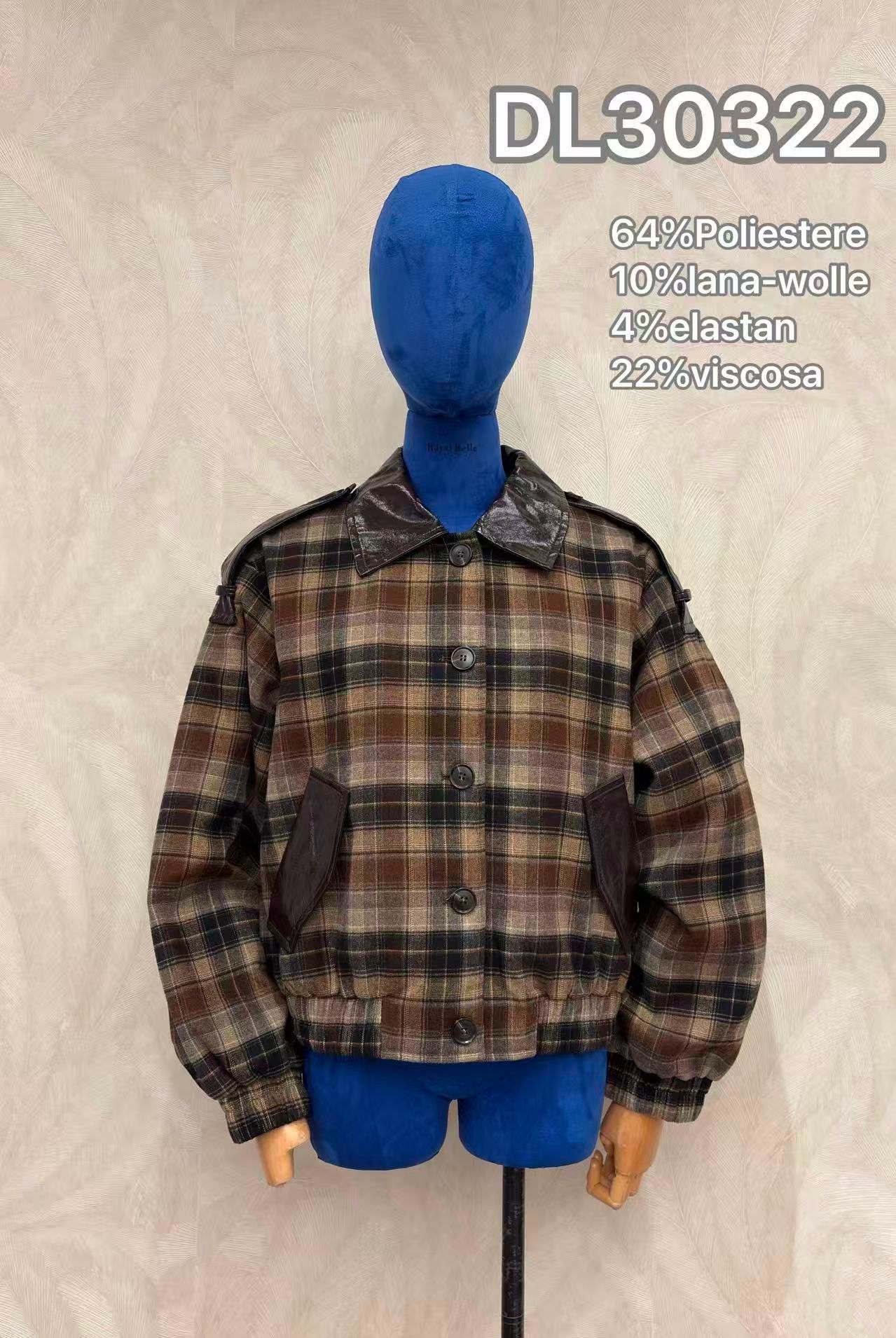 Short Relaxed Jacket with Shirt Collar