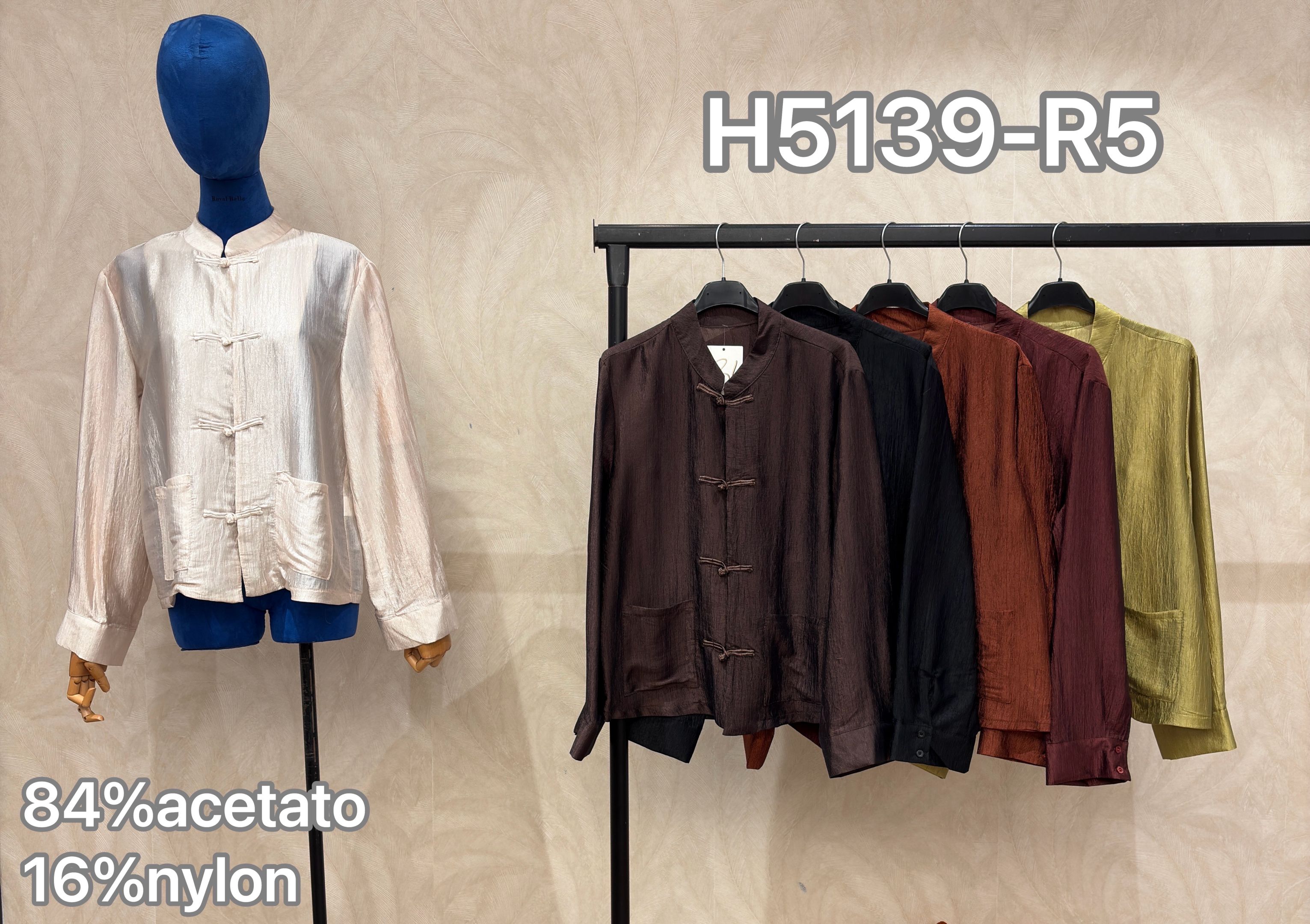 Straight Jacket with Stand Collar