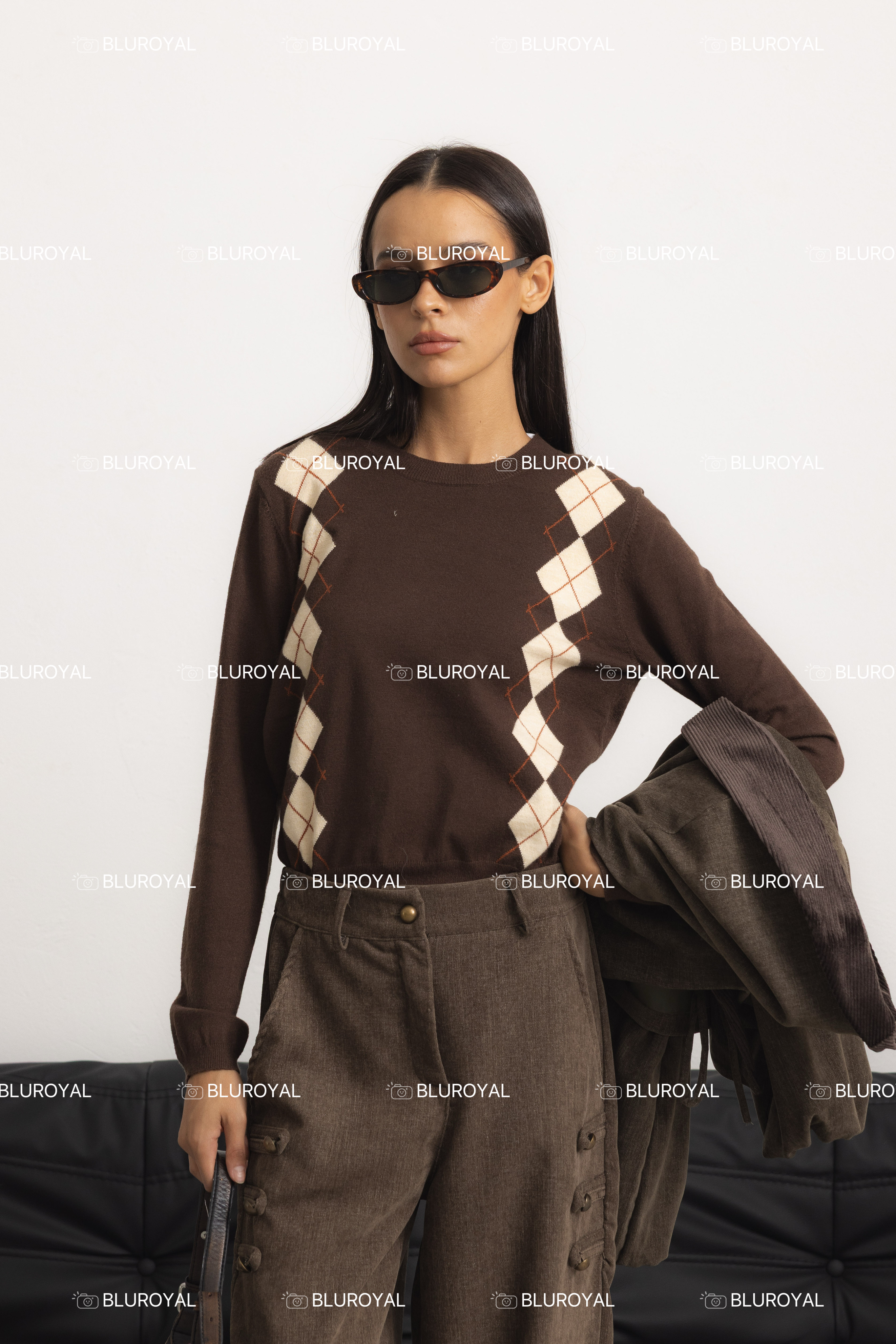 Chunky Check Pullover