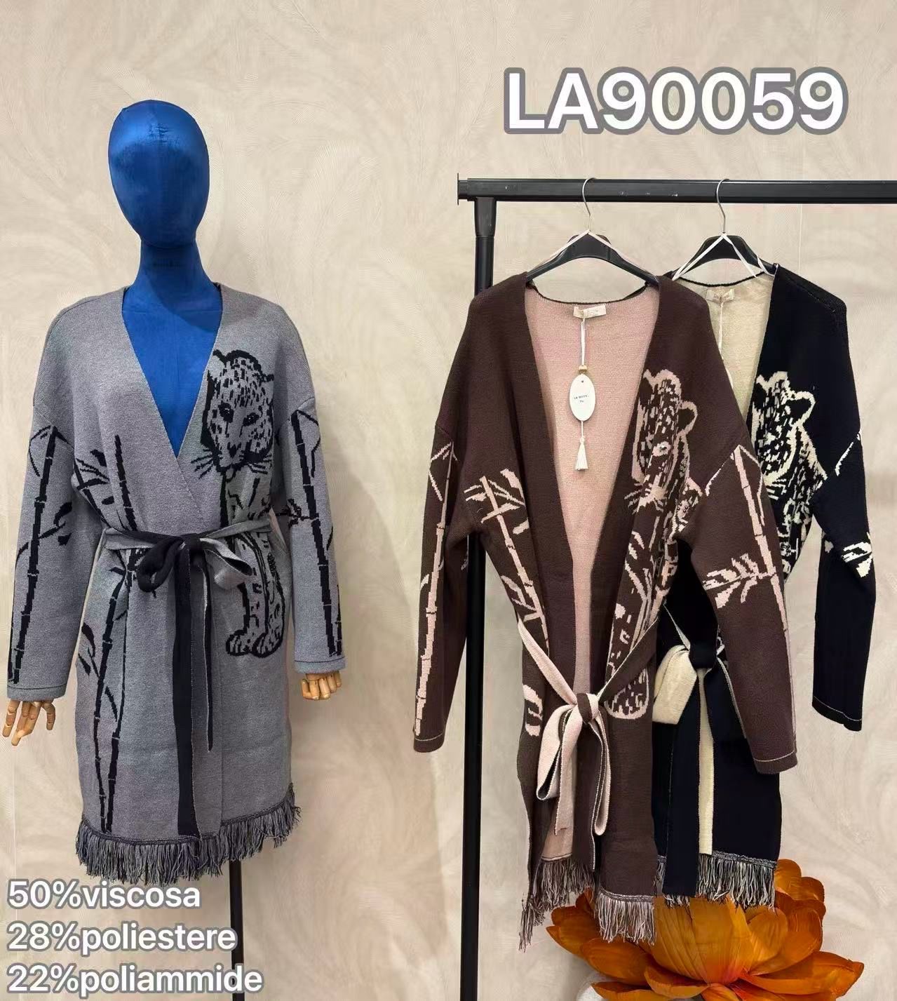 Longline Fringed Cardigan