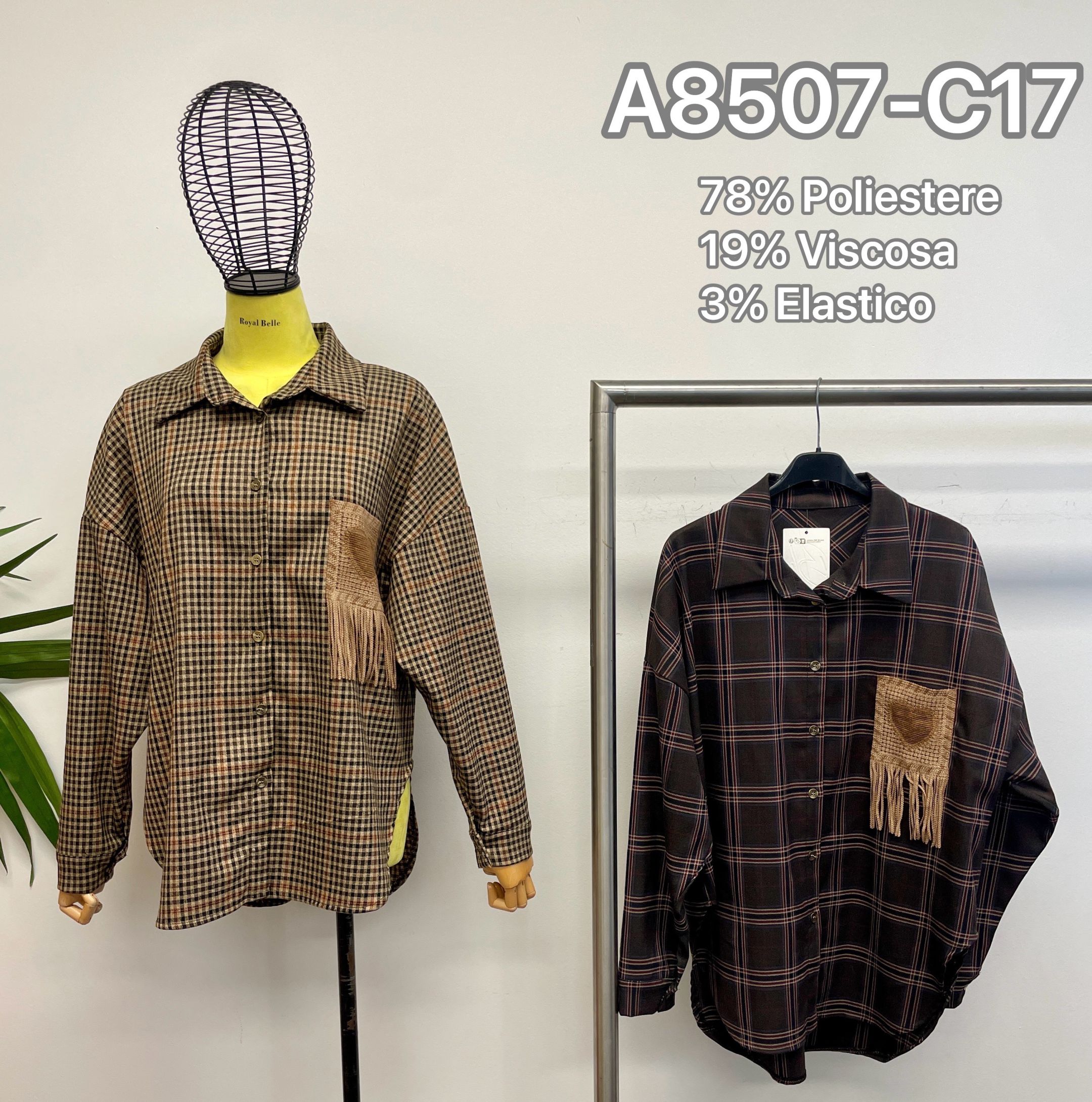 Relaxed Longline Shirt with Collar