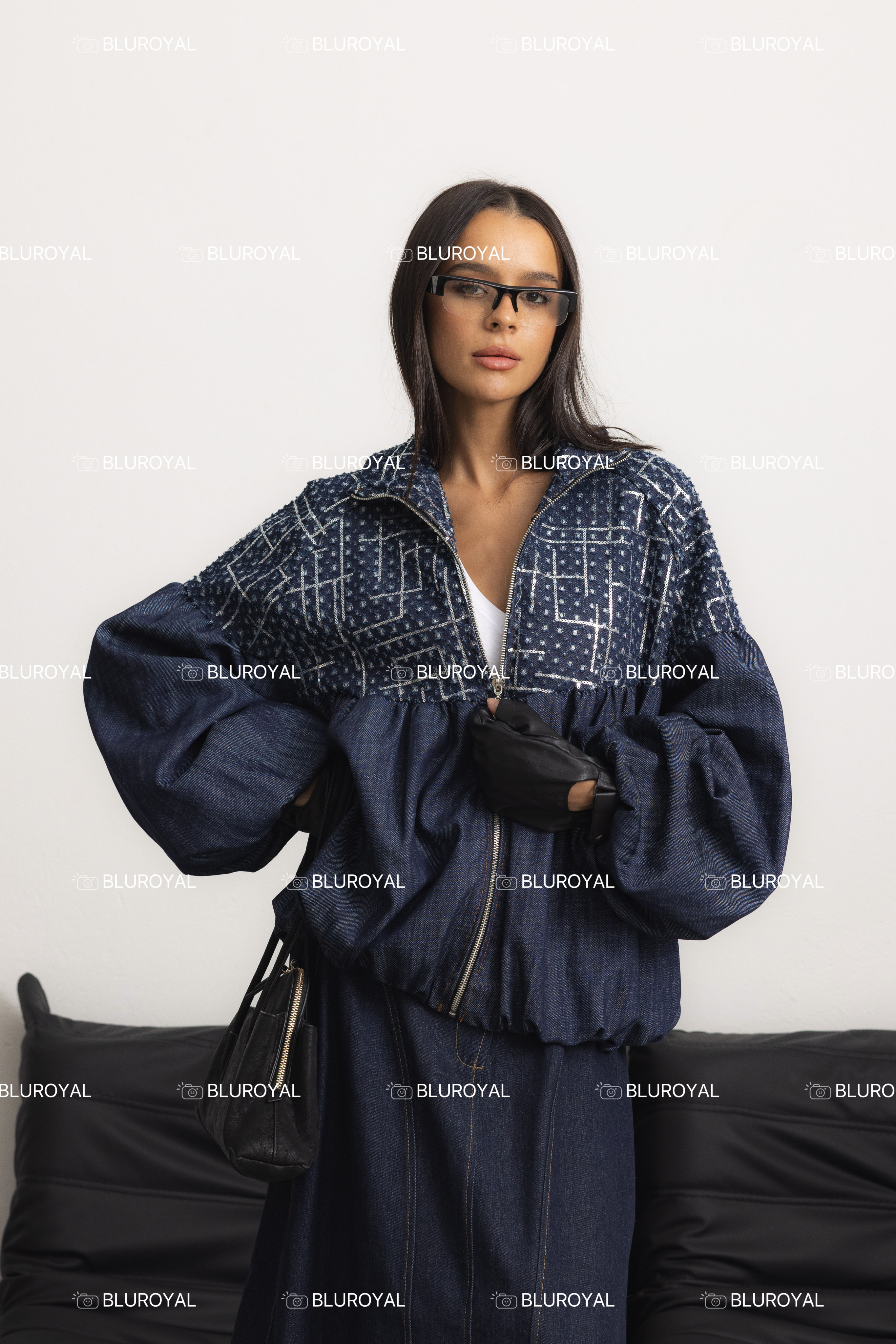 Oversized Sequin Jacket