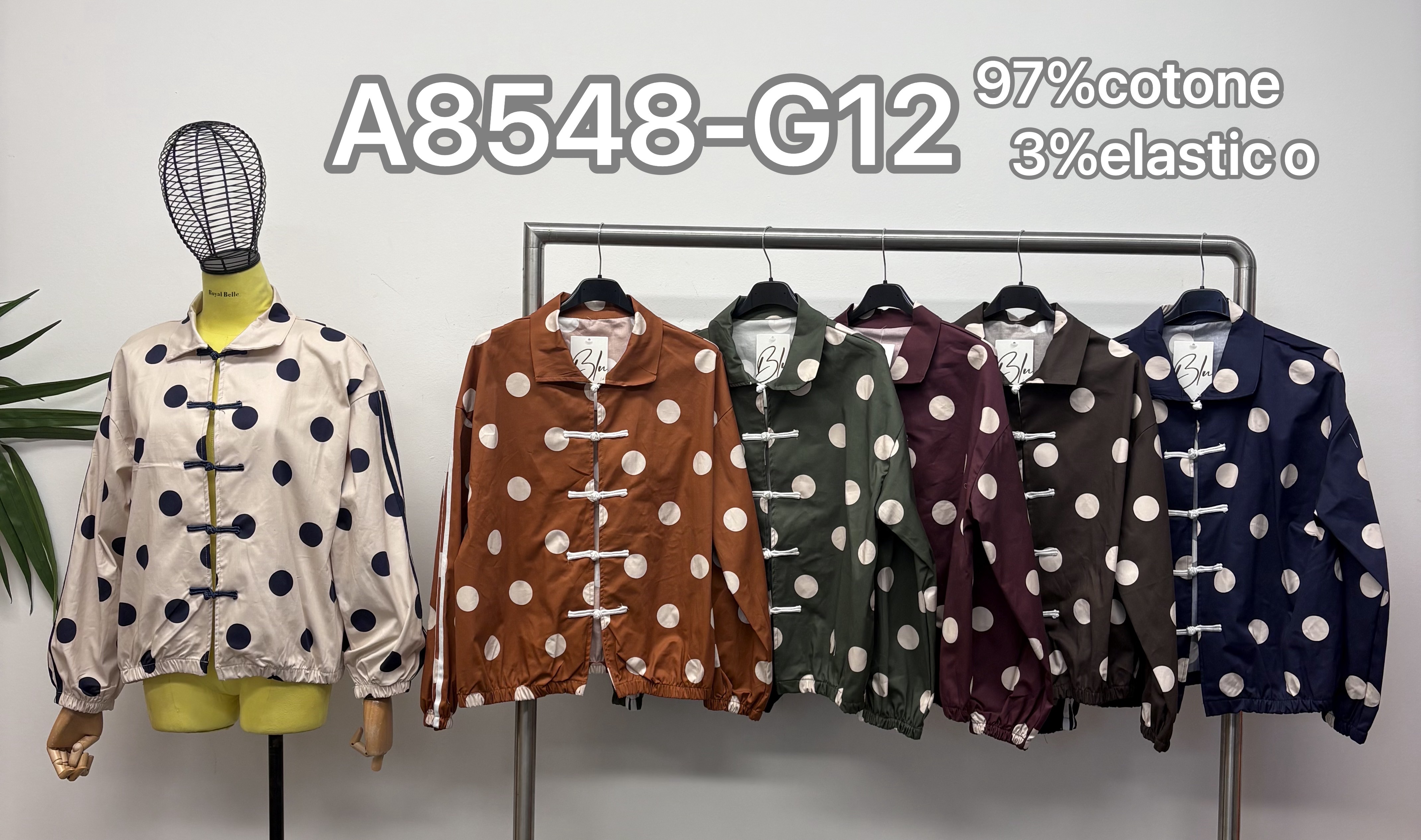 Polka Dot Bomber Jacket