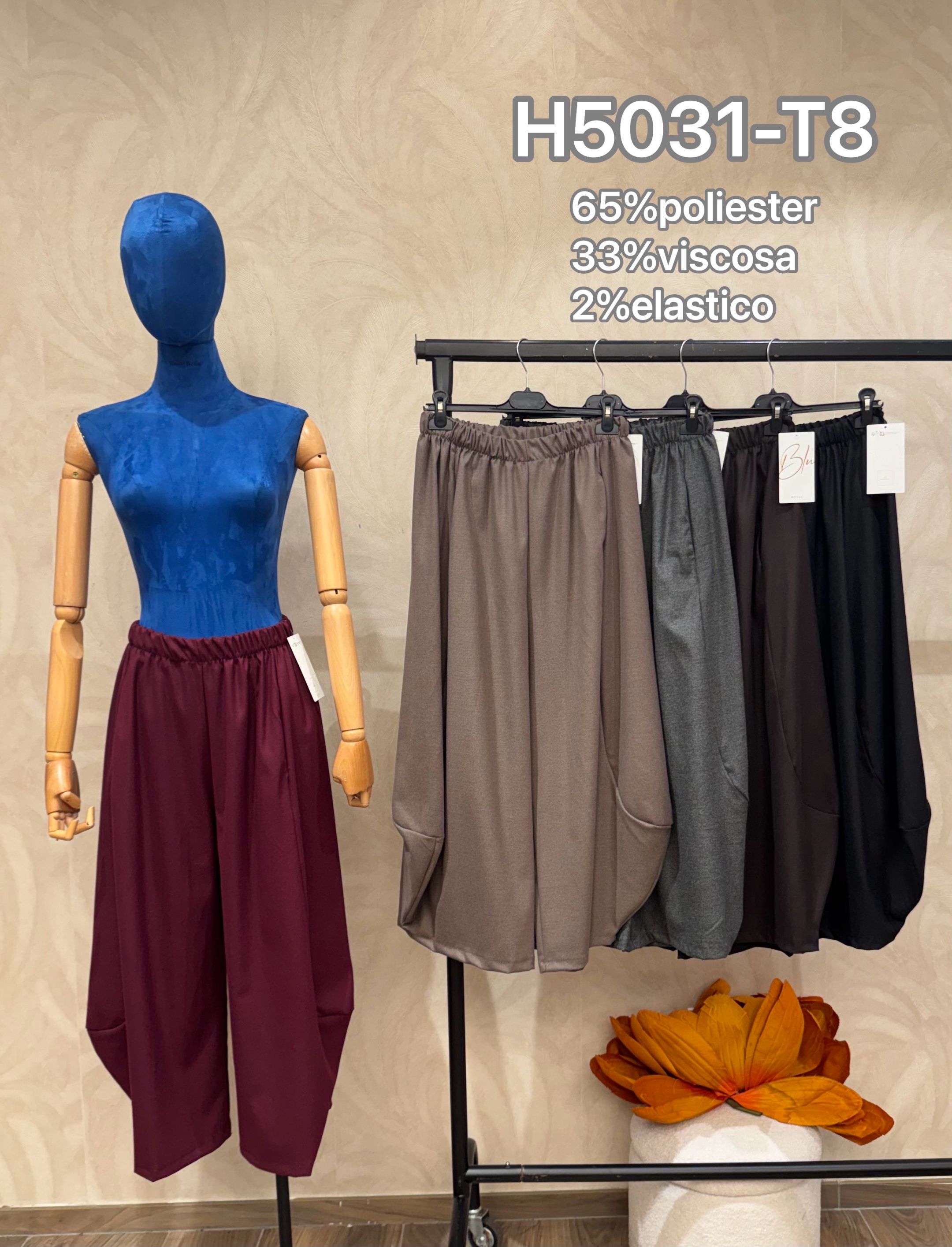 Wide Ankle-Length Trousers