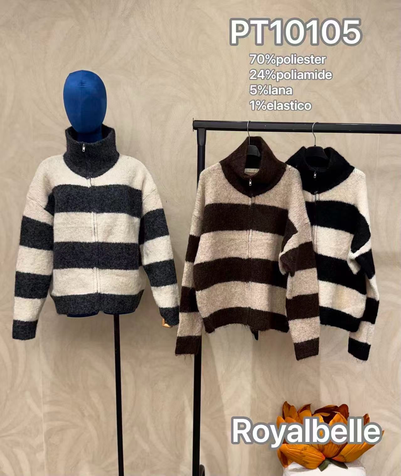 Oversized Funnel-Neck Sweater